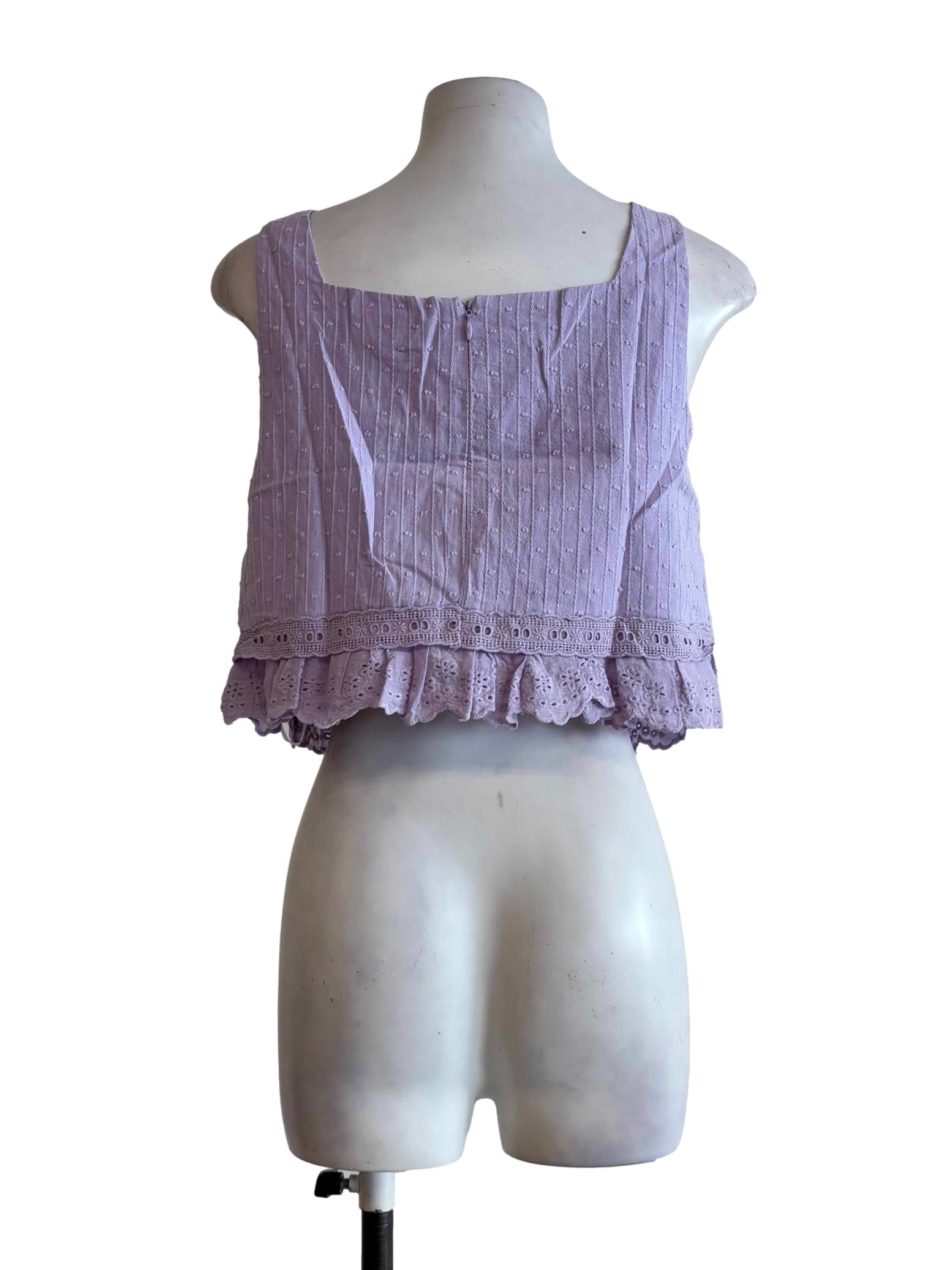 Lilac Cotton Camisole Top