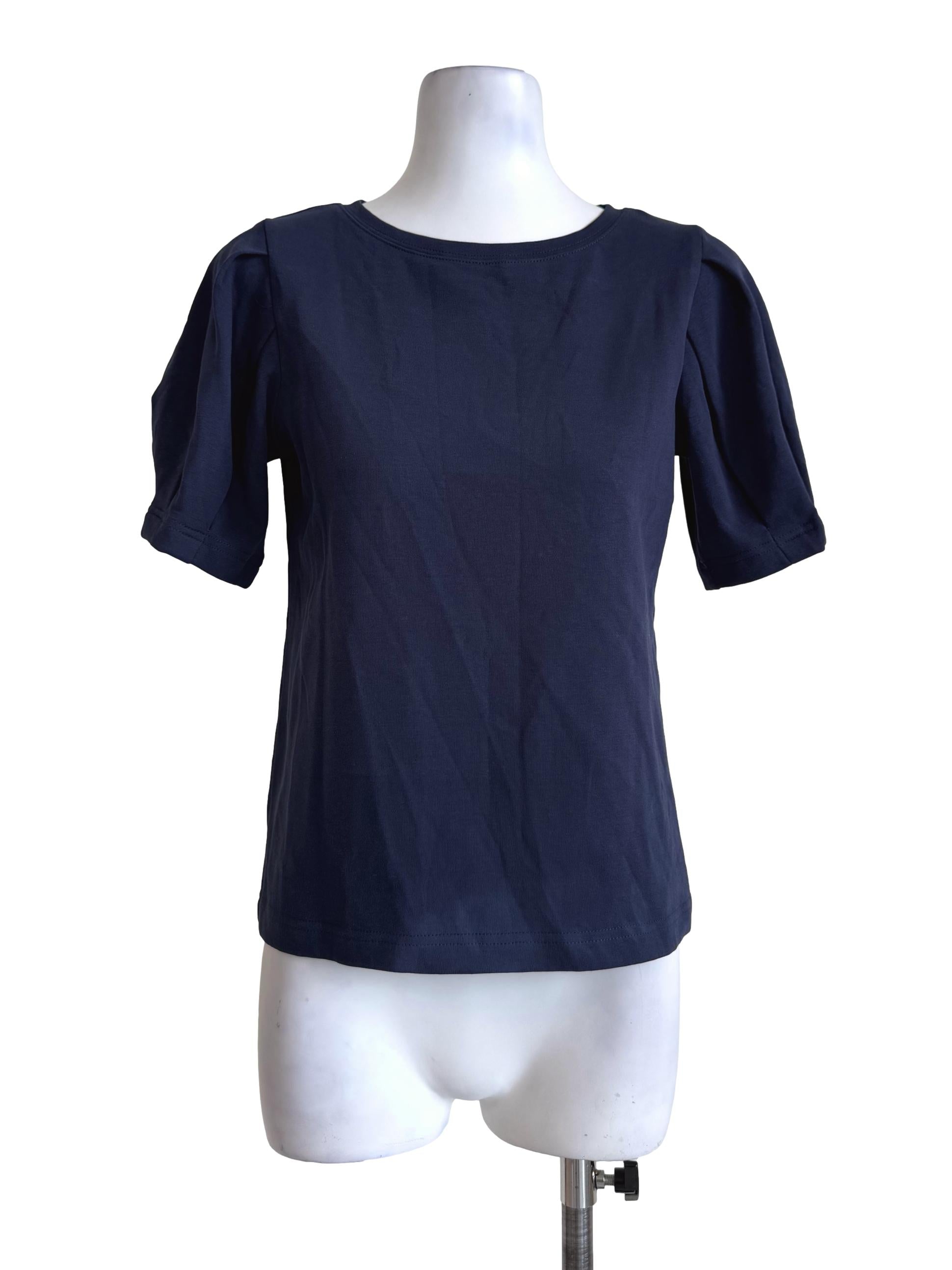 Navy Blue Round Neck Shirt
