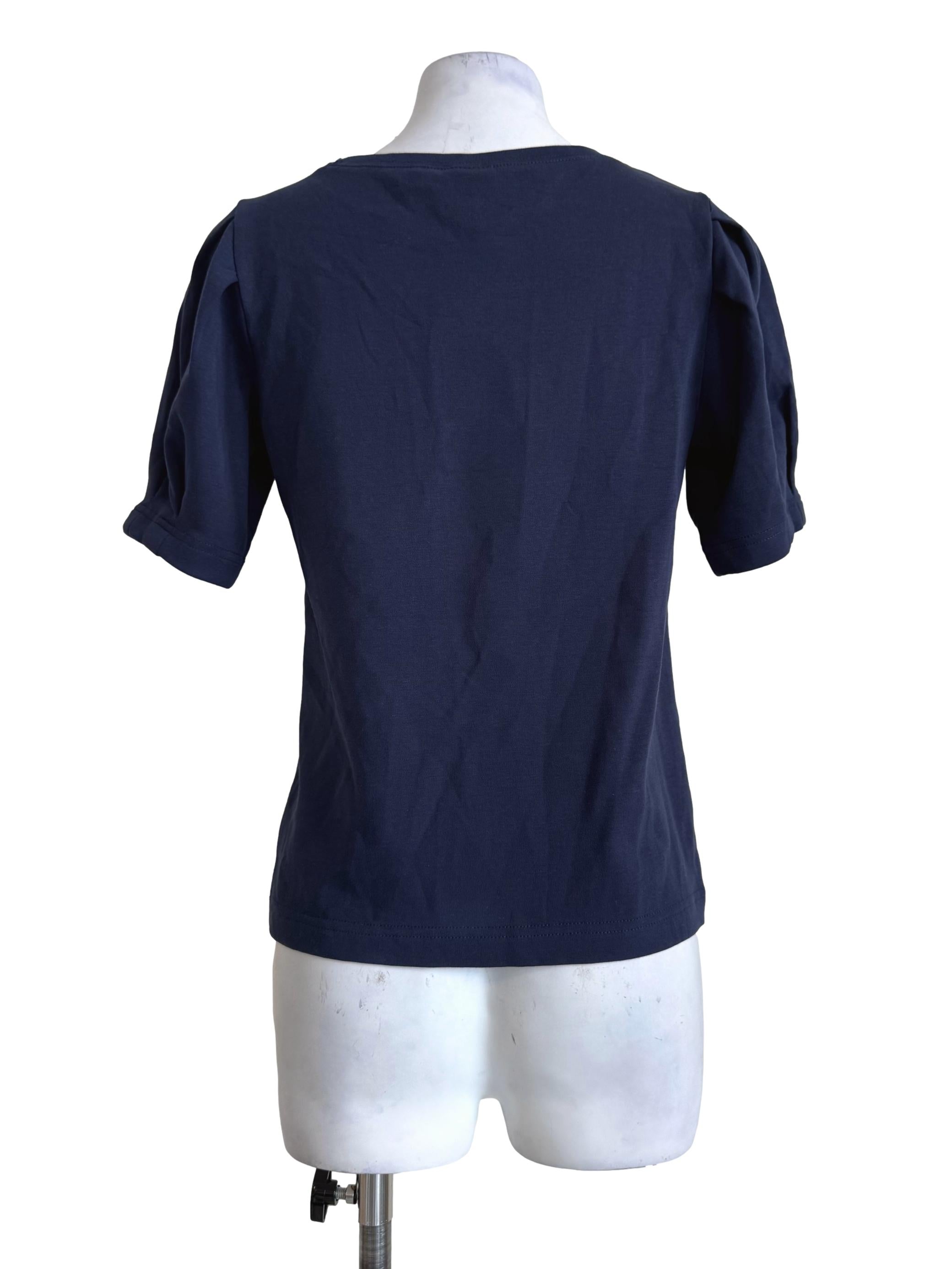 Navy Blue Round Neck Shirt