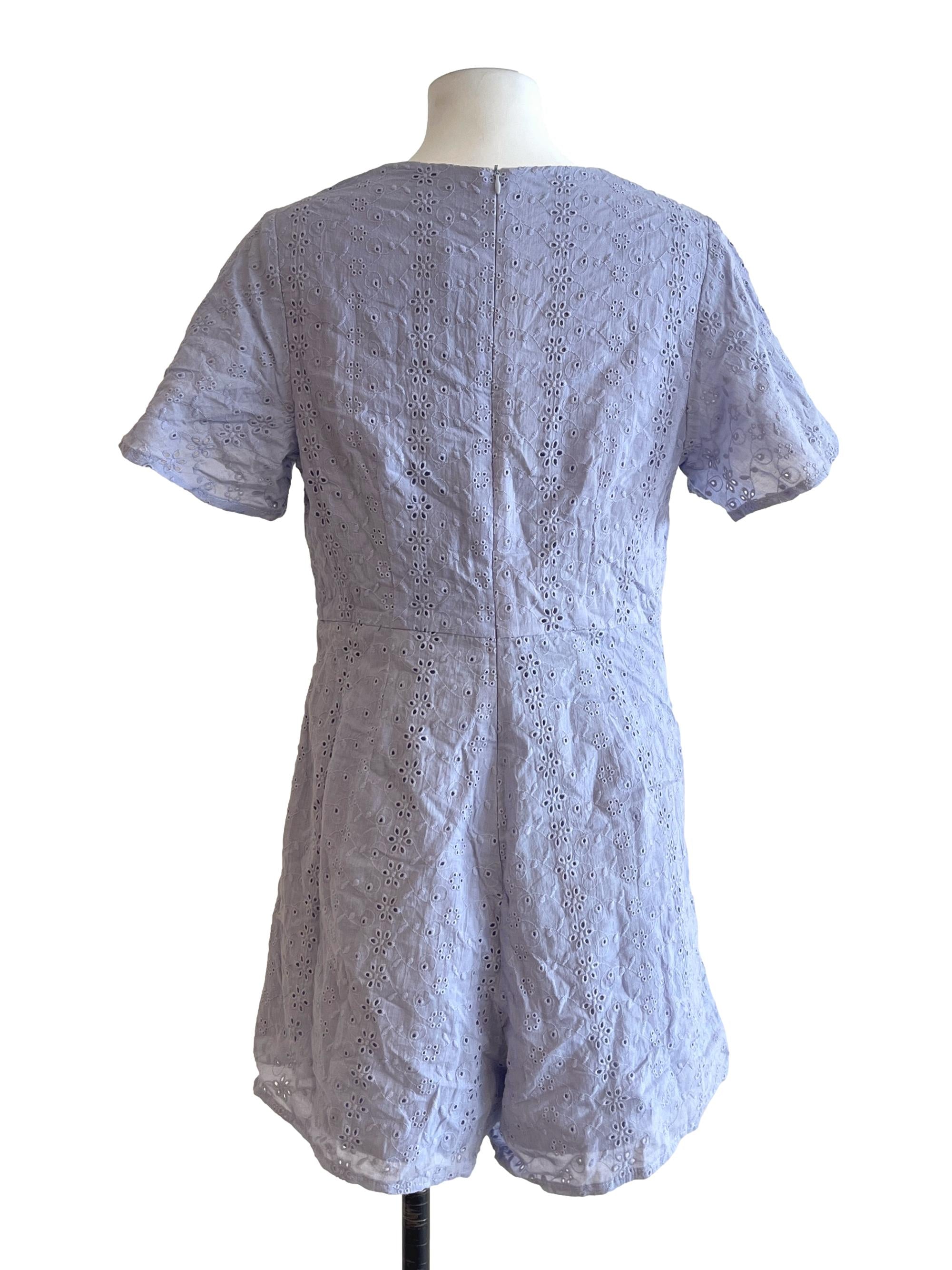 Periwinkle Purple V-Neck Romper