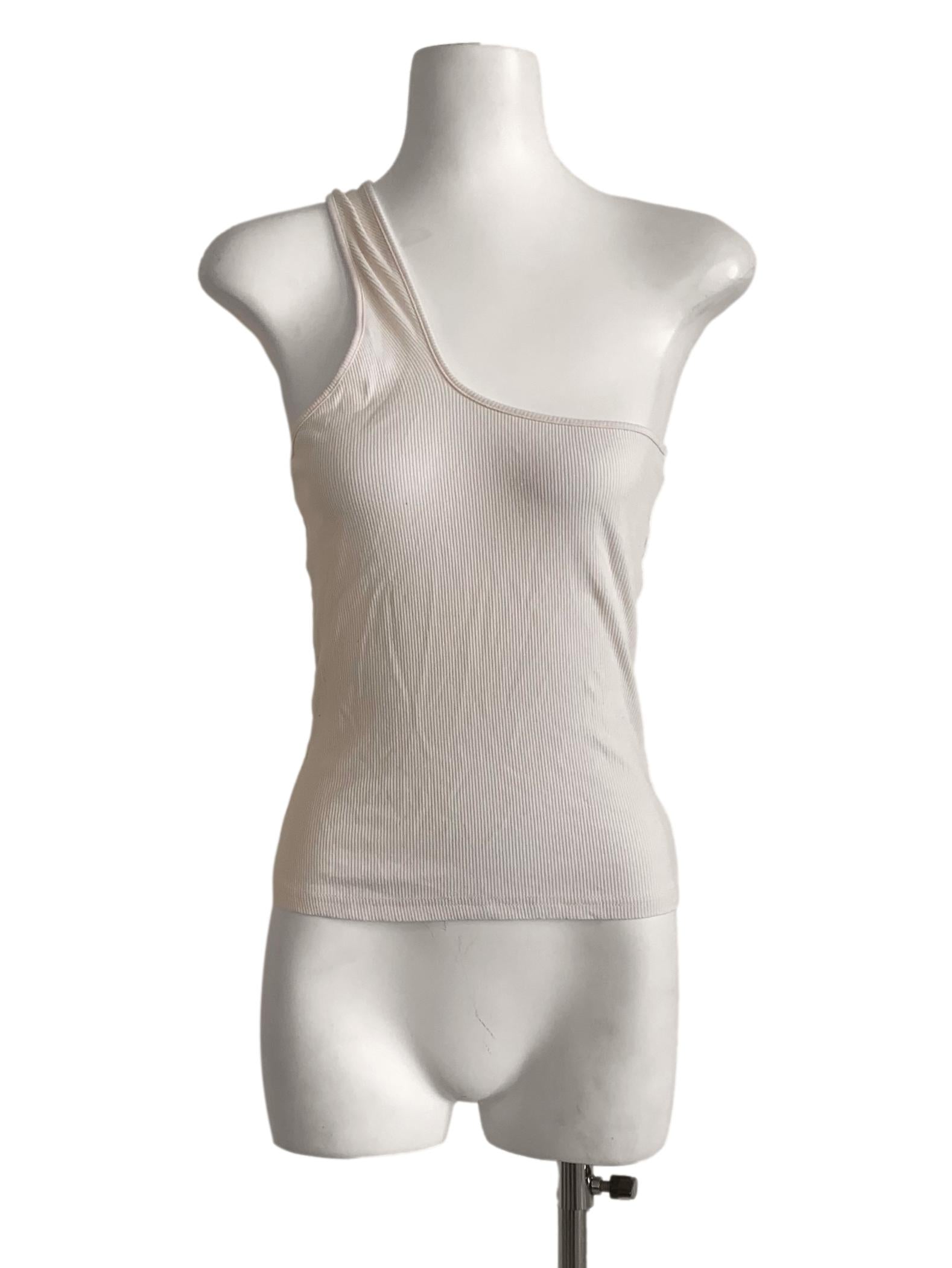 Ivory White Asymmetric Top