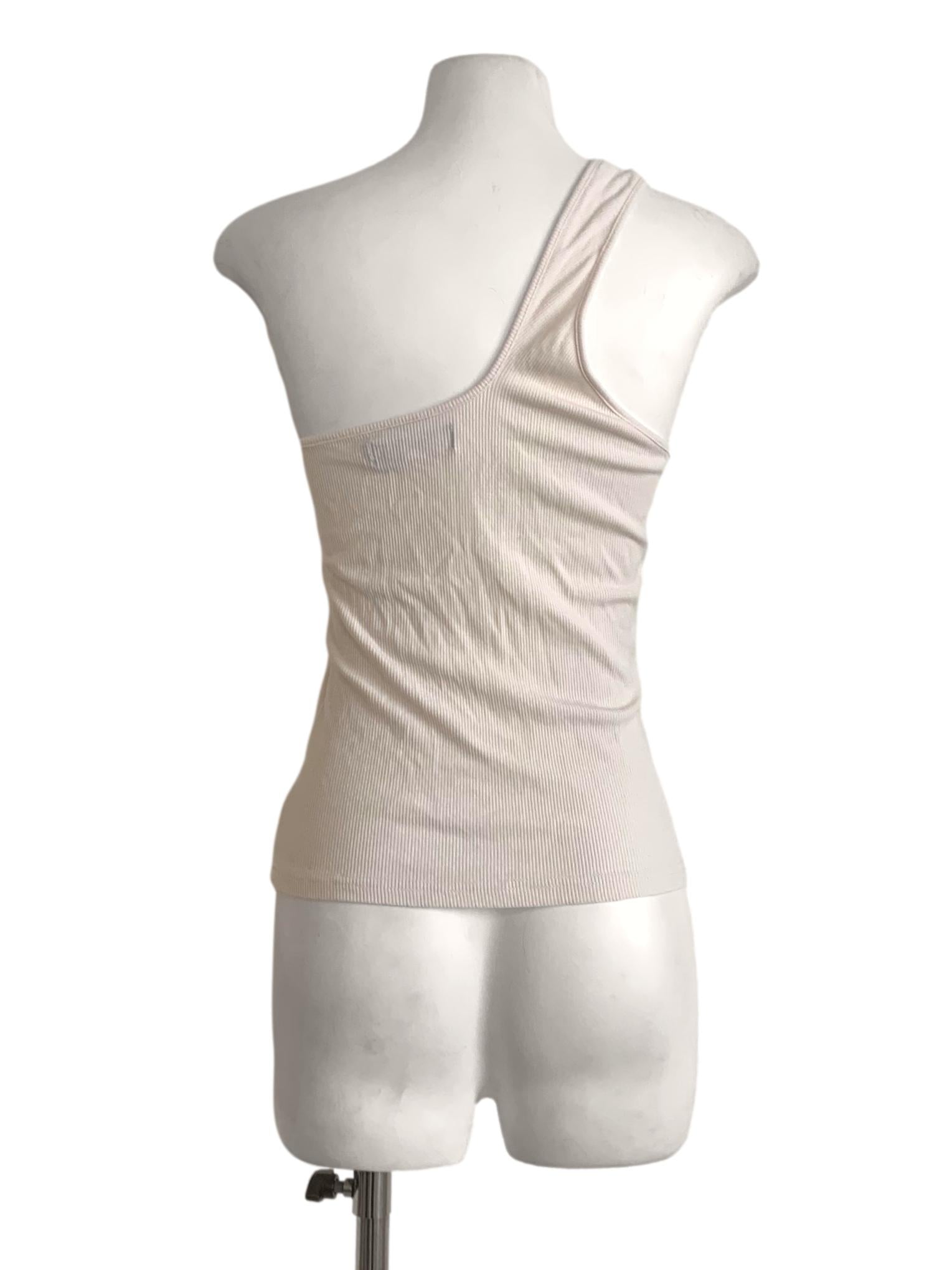 Ivory White Asymmetric Top