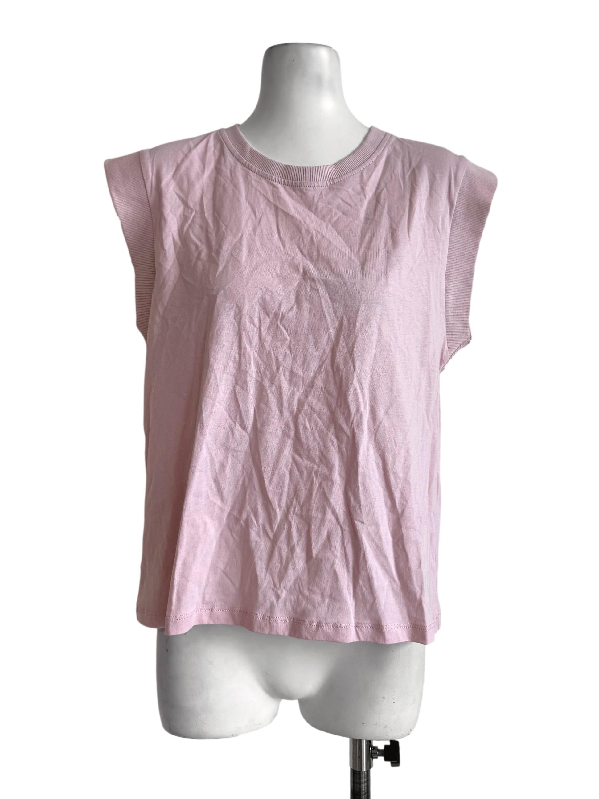 Cotton Candy Pink Round Neck Top