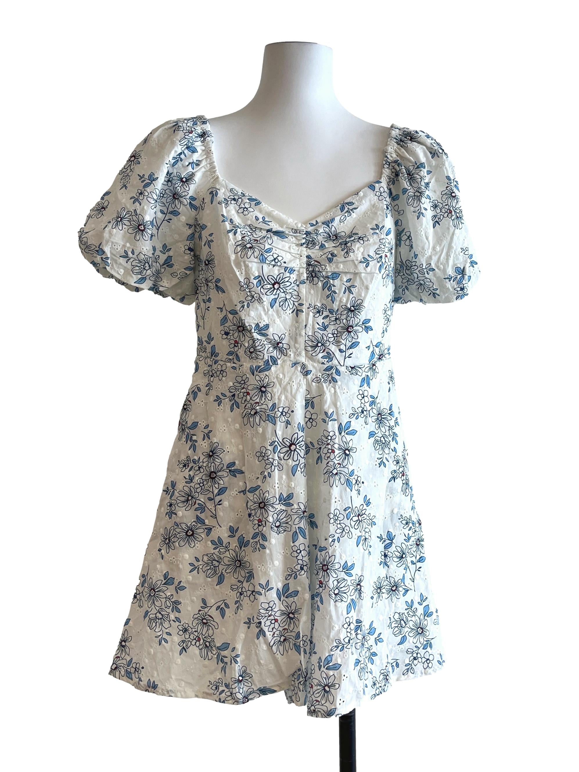 Daisy White Sweetheart Romper