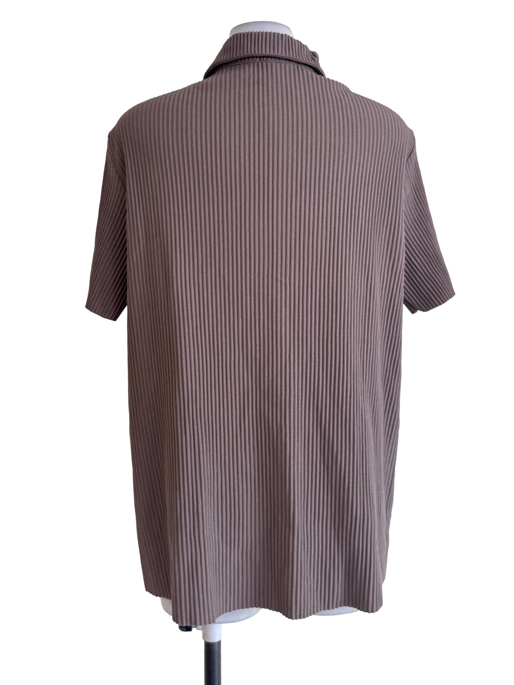 Carob Brown Textured Shirt