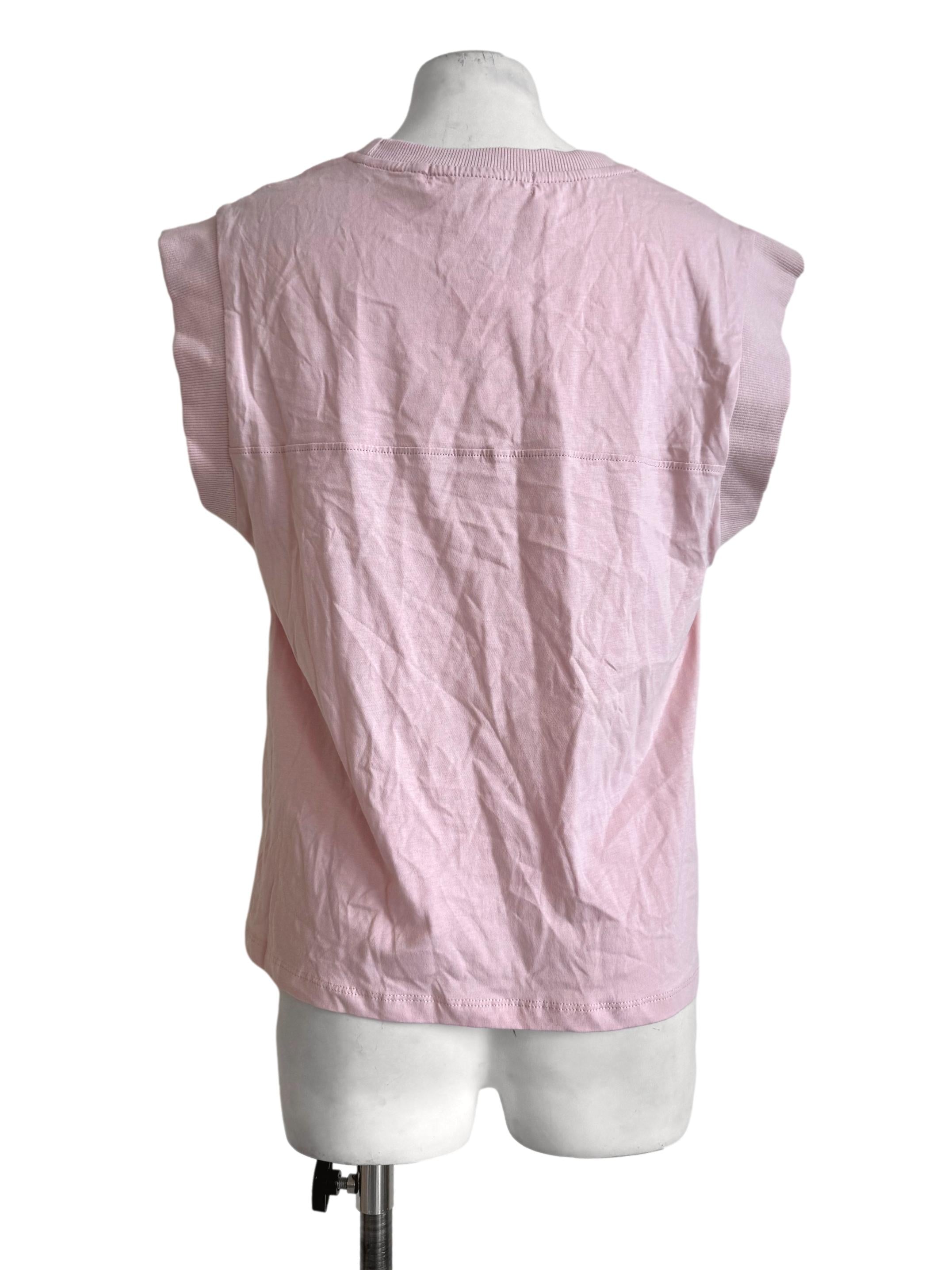 Cotton Candy Pink Round Neck Top