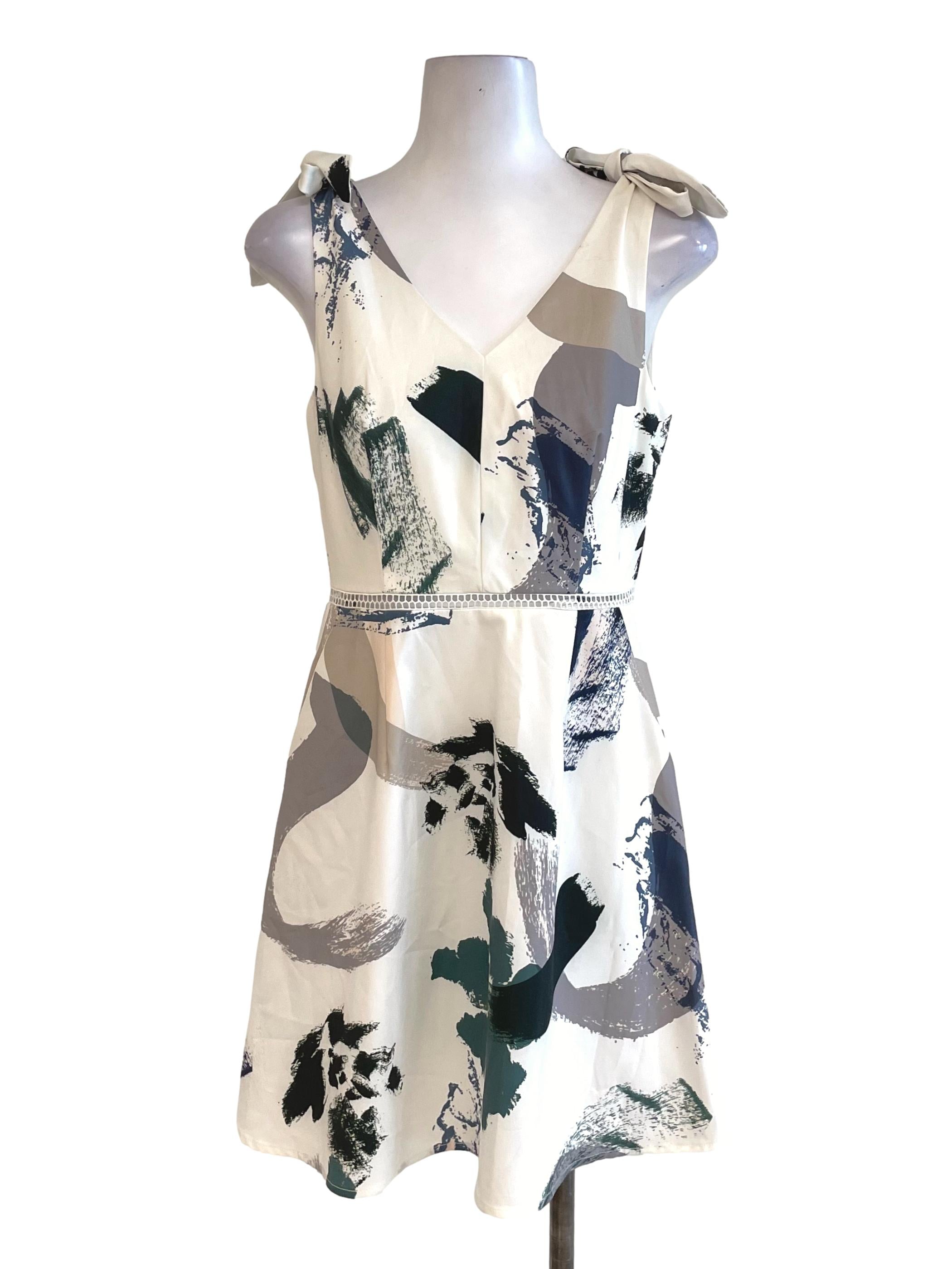 Off-White Tie Bow Sheath Dress LB