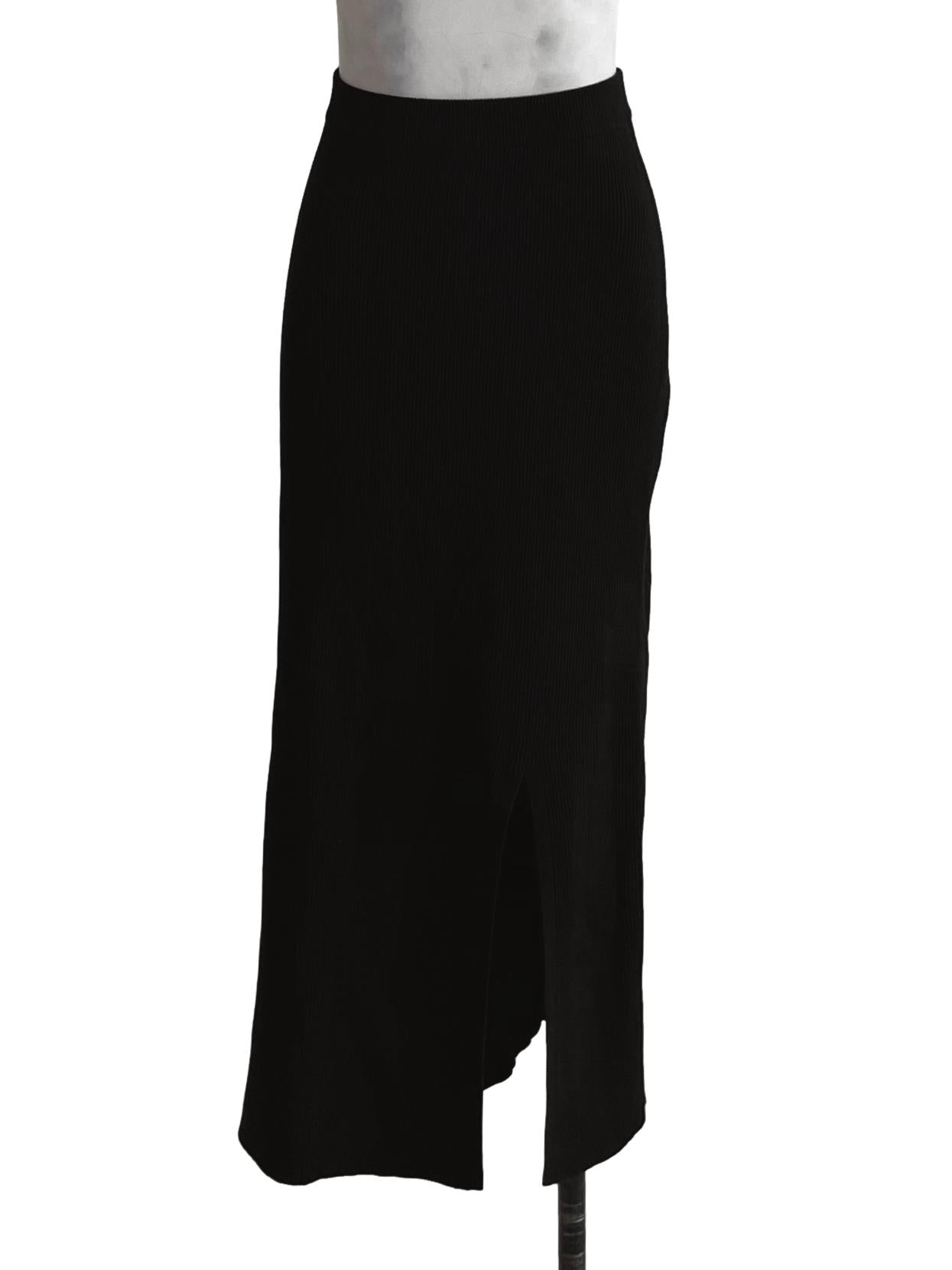 Black High-Waisted Pencil Skirt