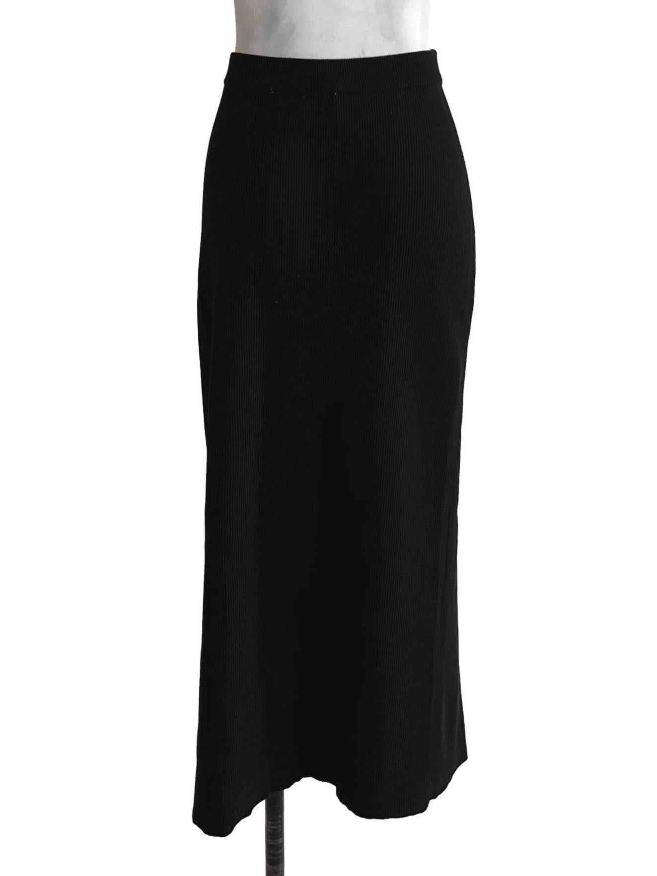 Black High-Waisted Pencil Skirt