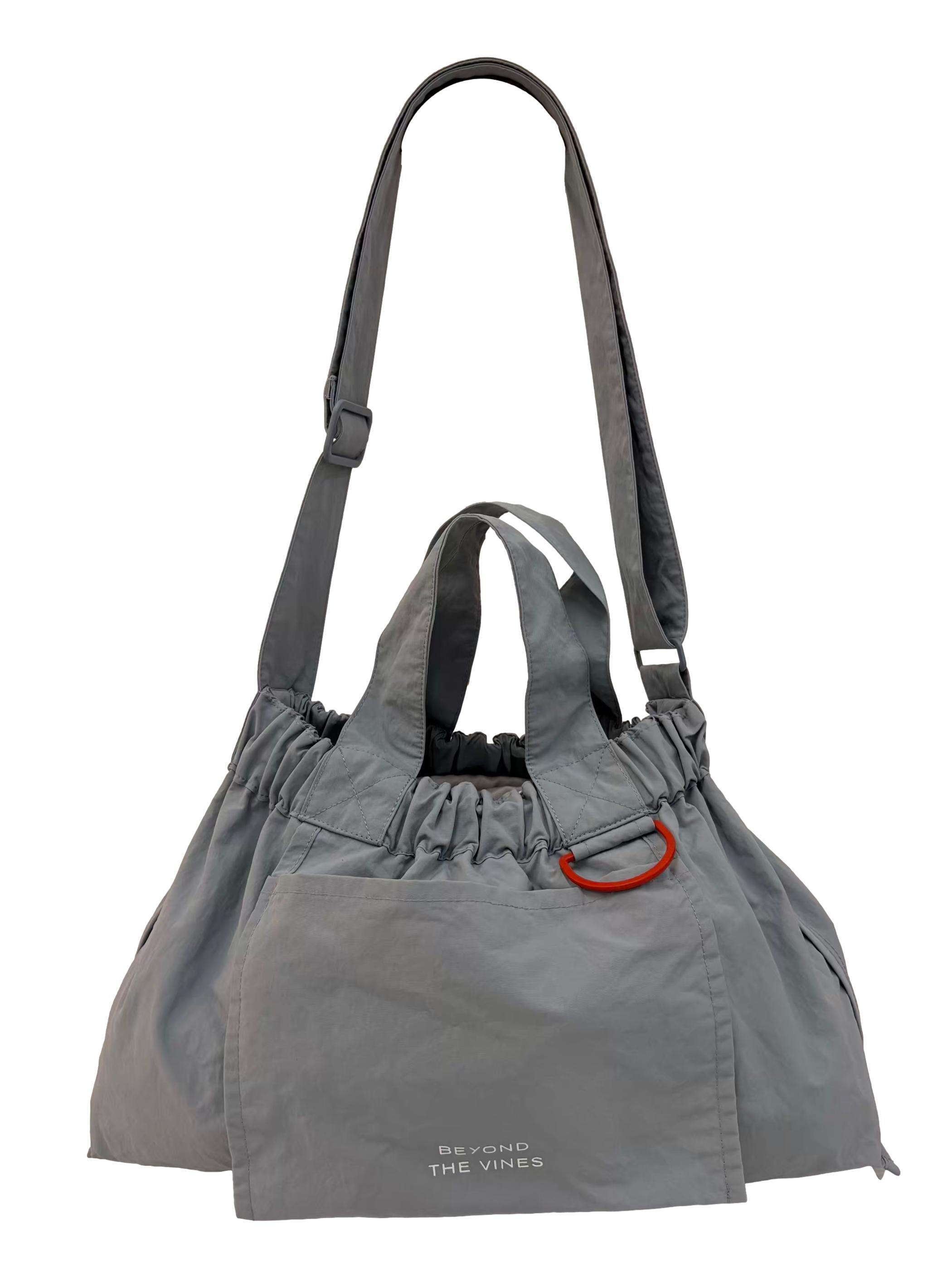 Light Blue Medium Dumpling Crossbody Bag