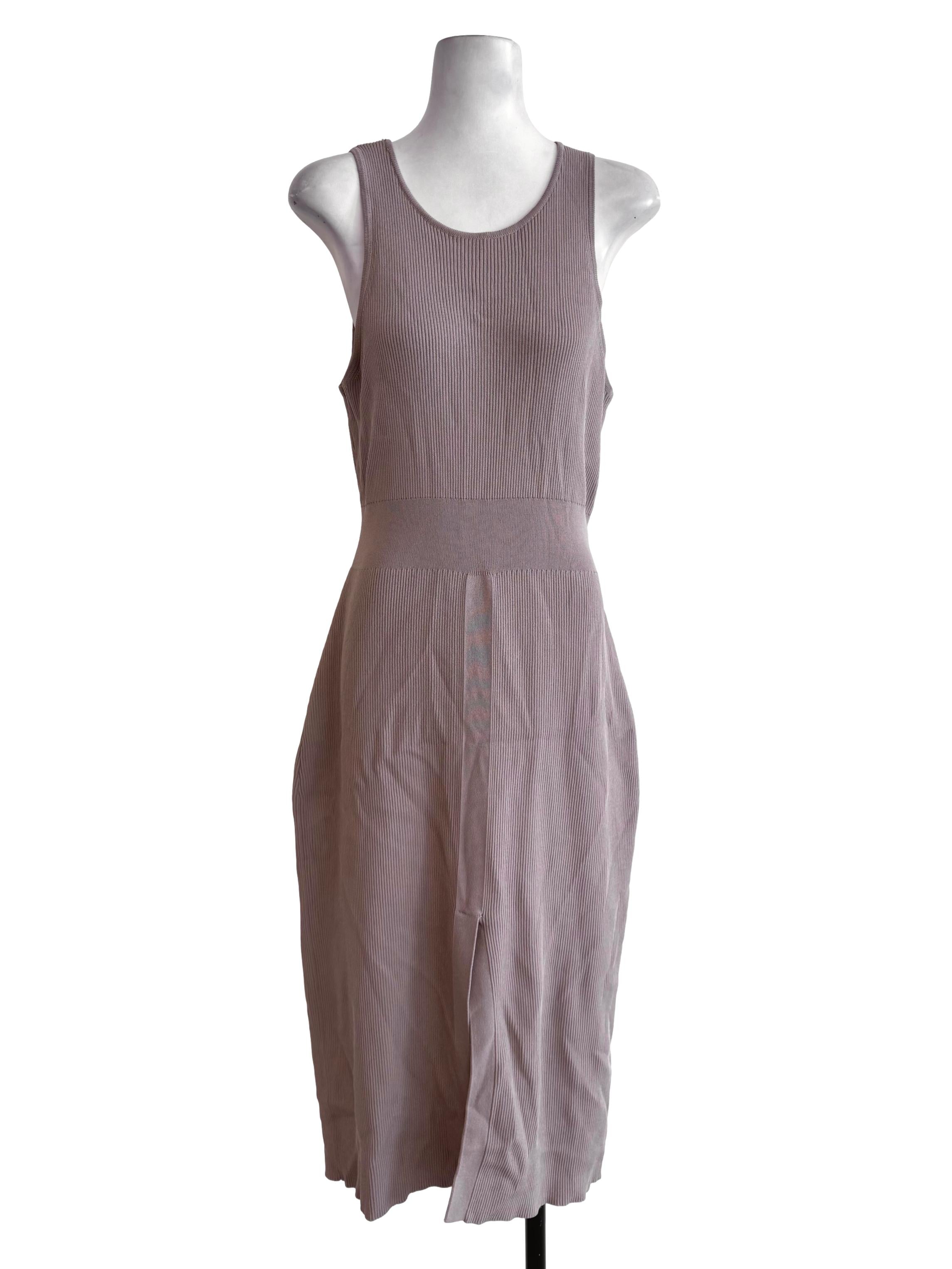 Peanut Brown Halter Neck Sleeveless Dress LB