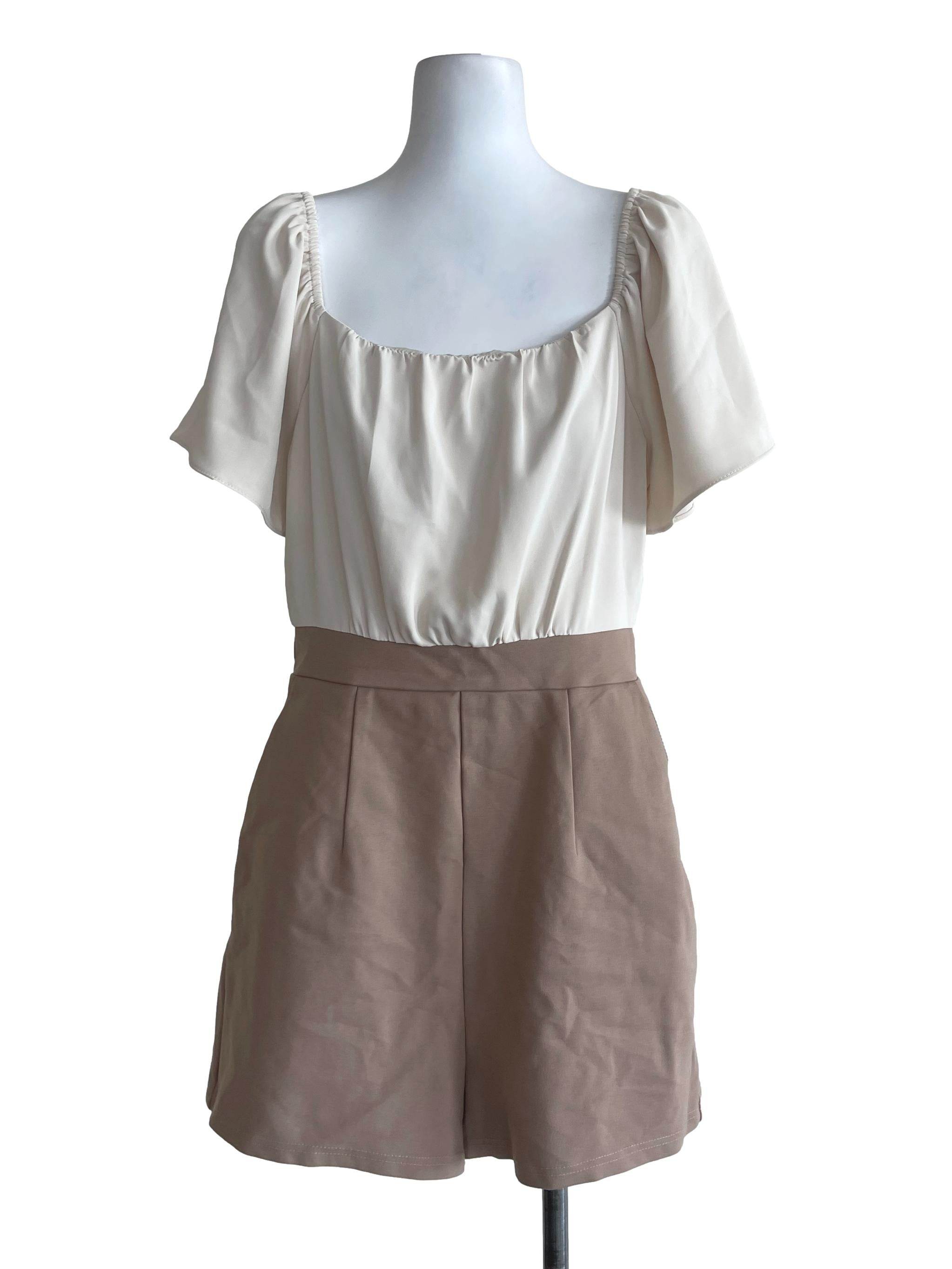 Dual Tone Minimalist Romper