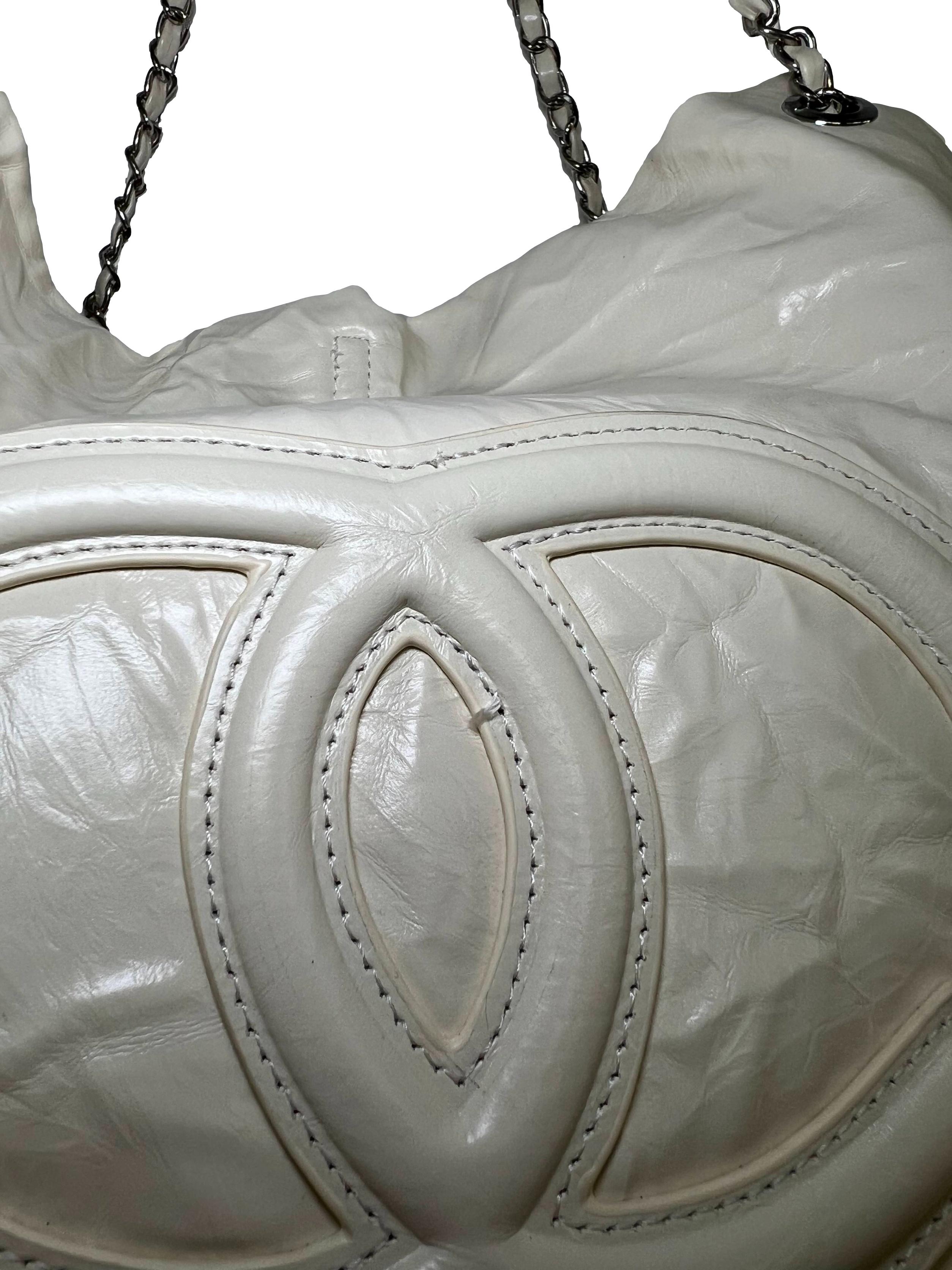 Cream PU Leather Tote Bag CSN