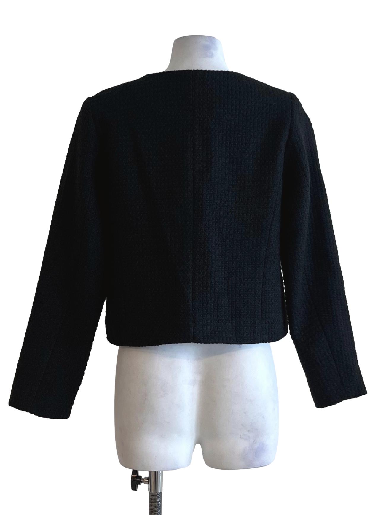 Black Jewel Neckline Blouse TWL
