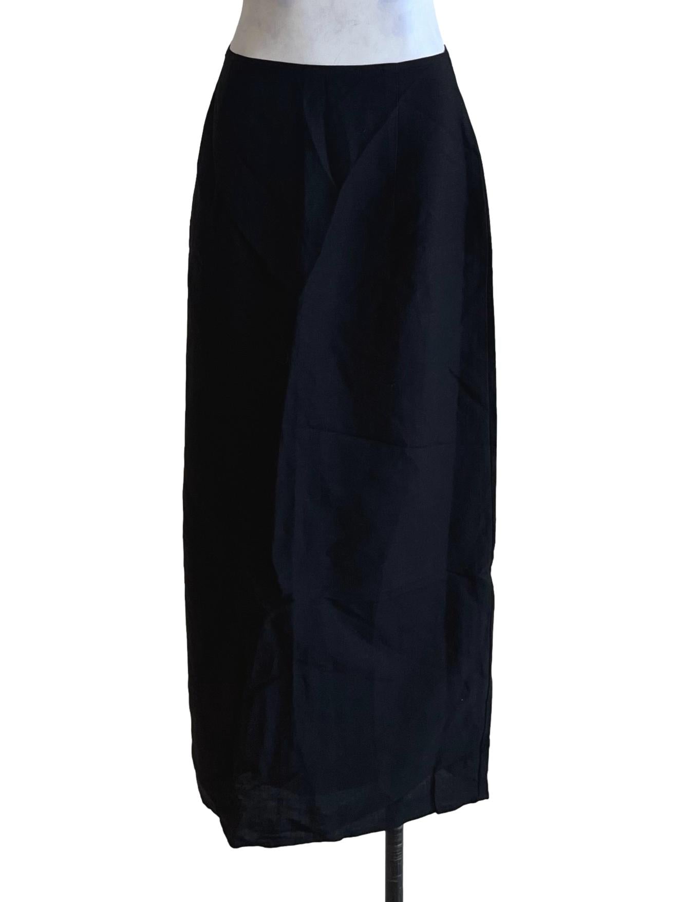 White High-Waisted A-Line Skirt