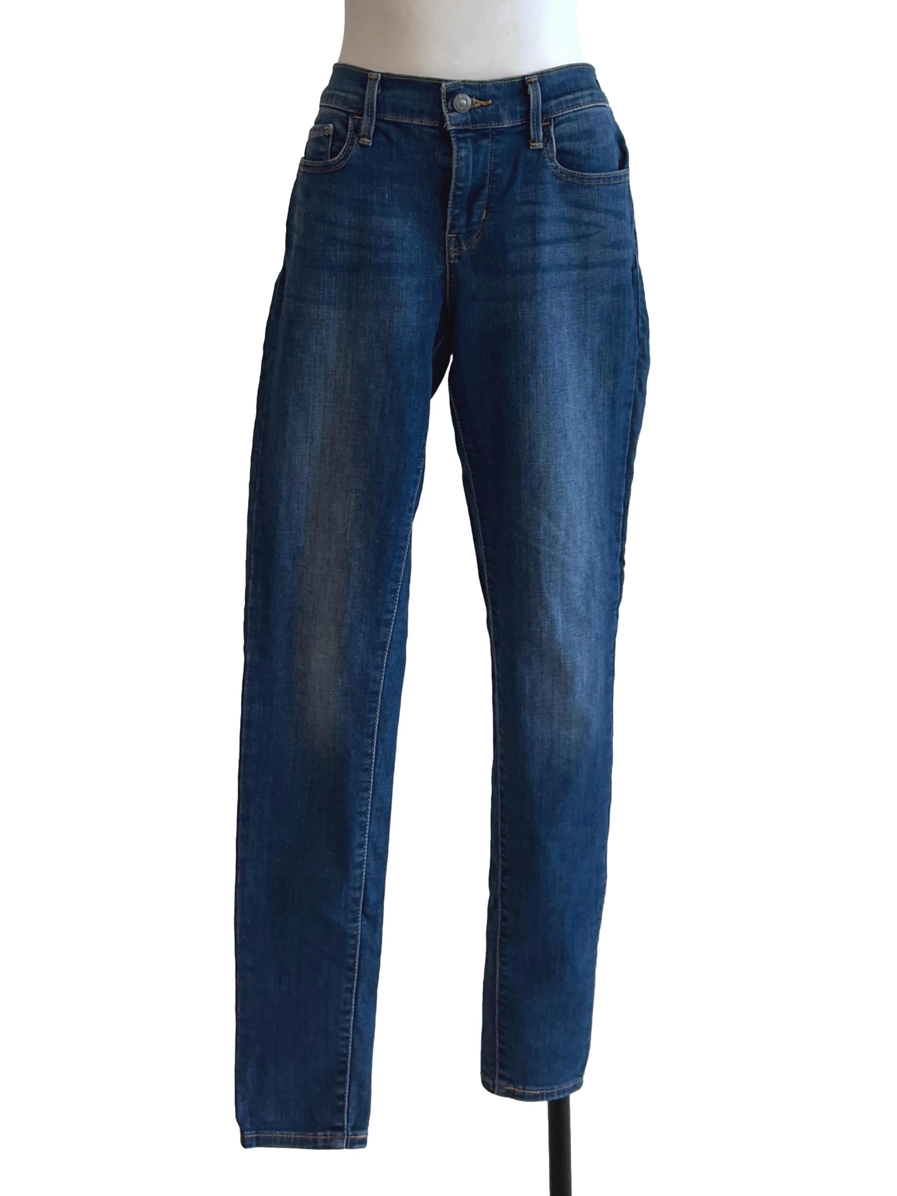 Denim Wash Blue Skinny Jeans
