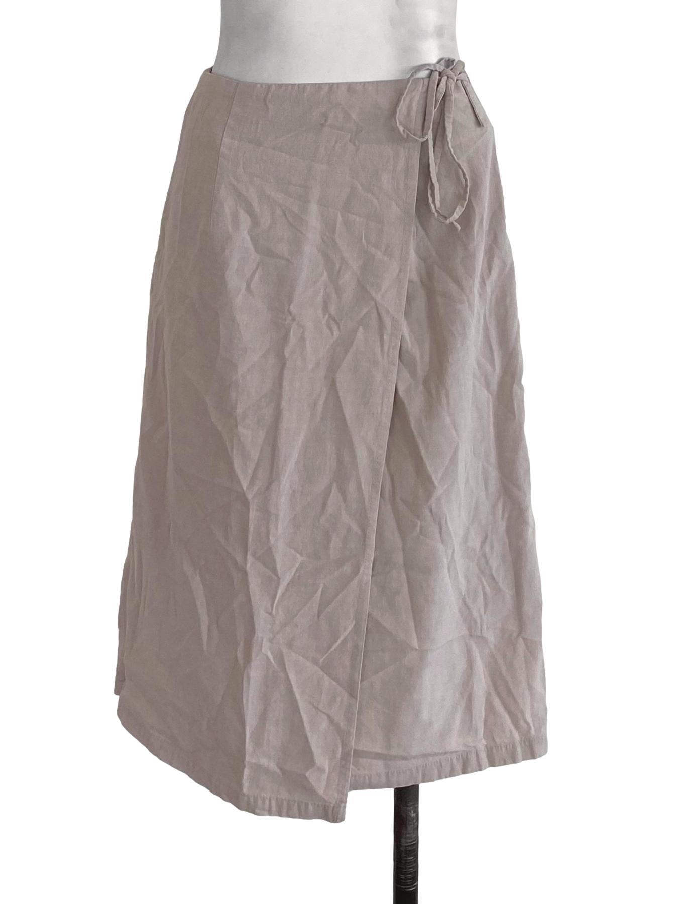 Fayth  Cream Linen Skirt  | REFASH