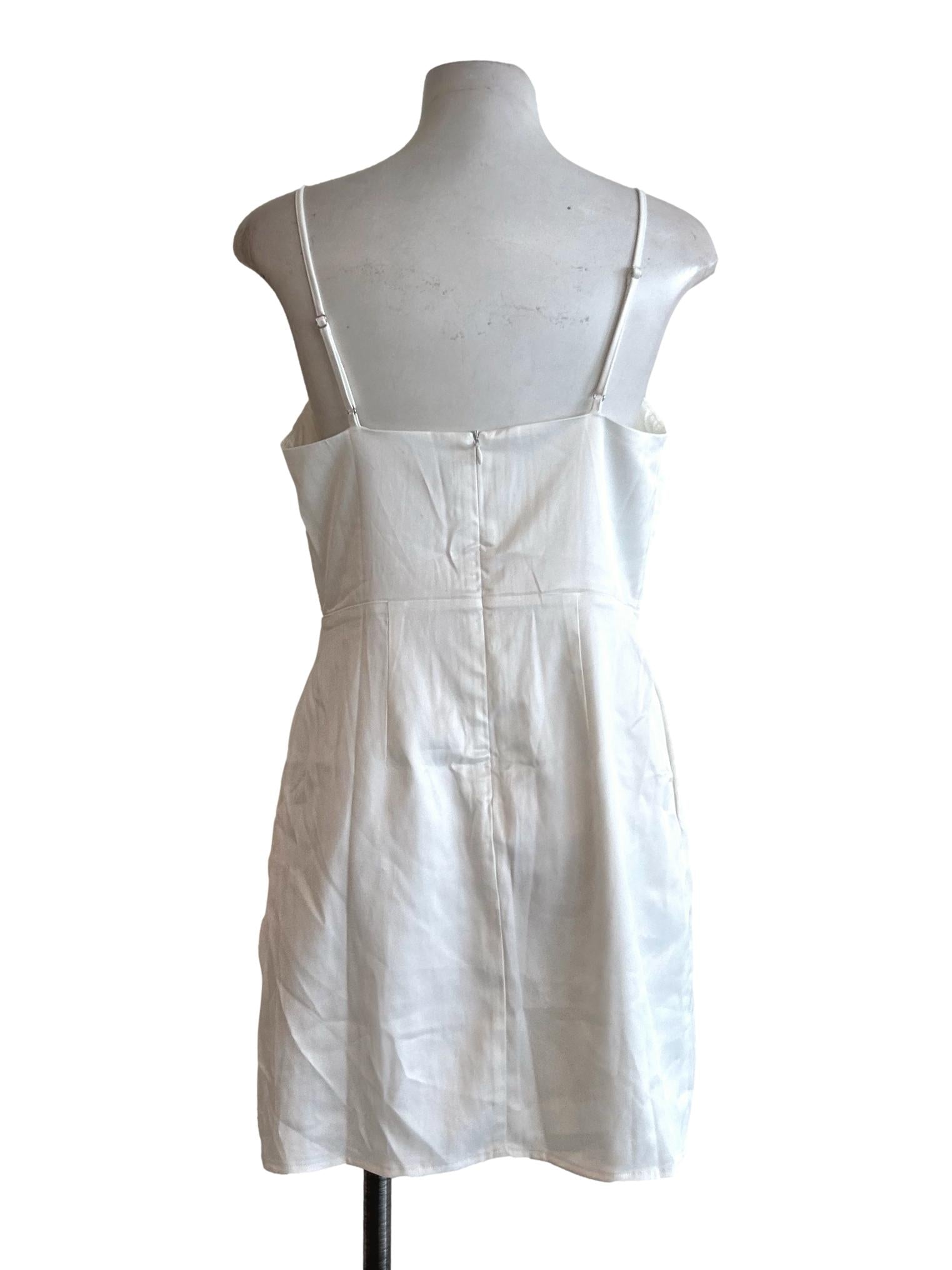 White Satin Cami Dress
