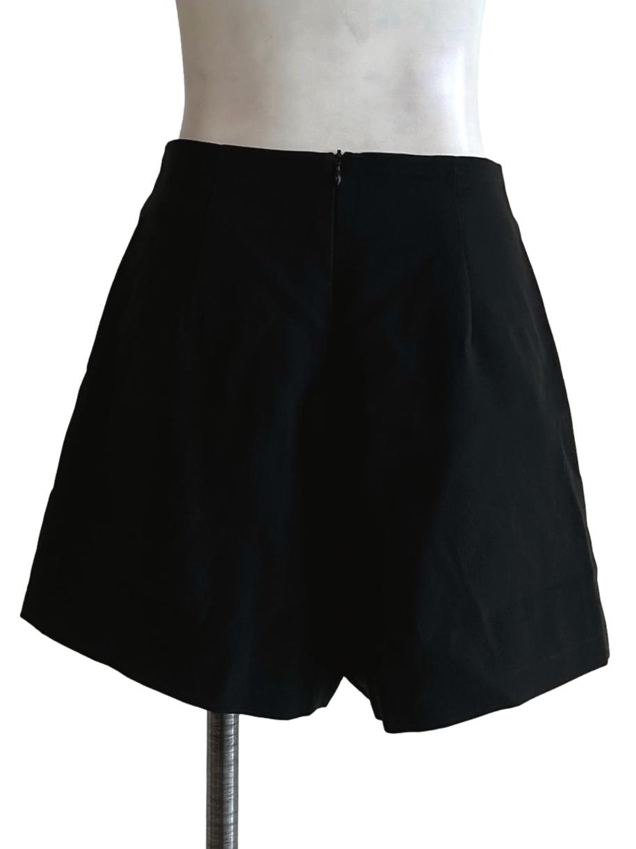 Crow Black A-Line Short