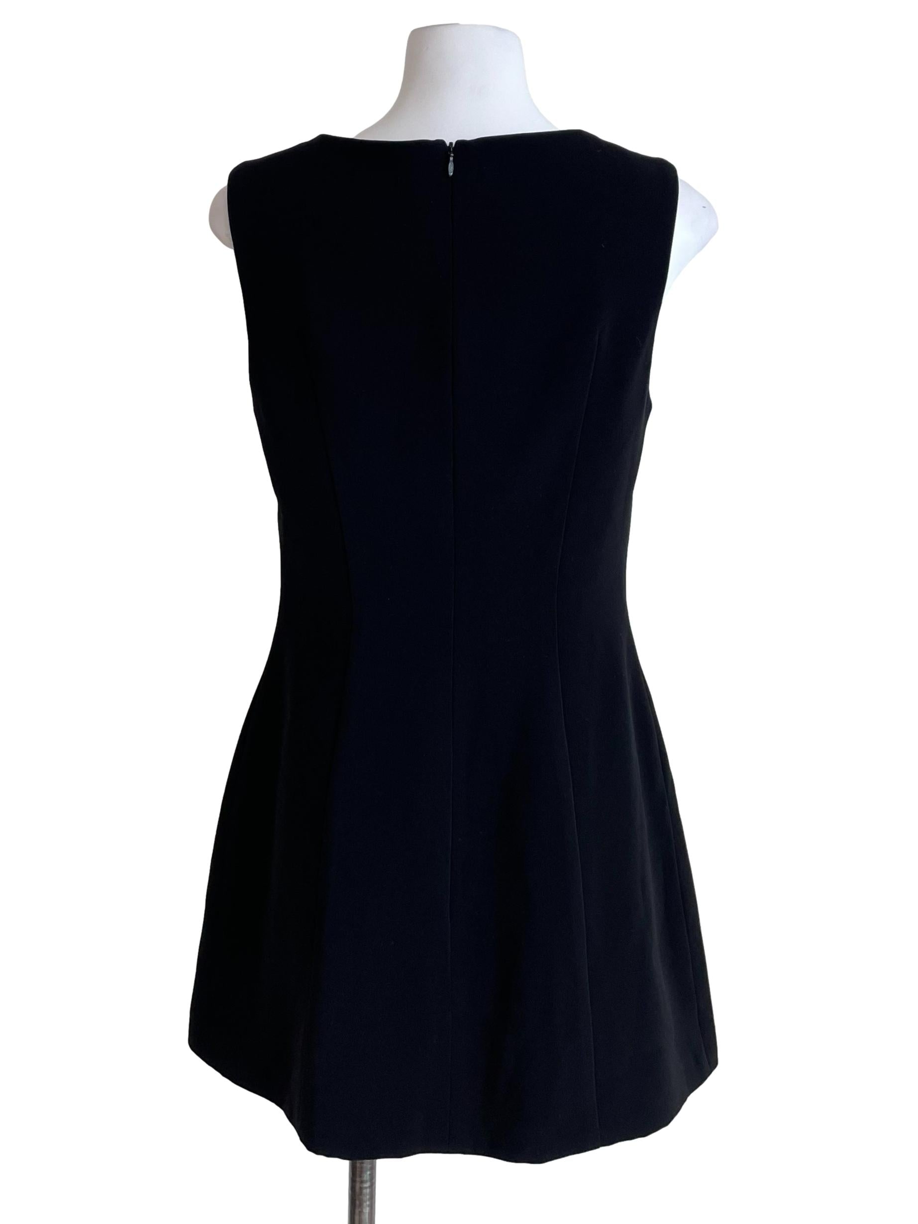 Black Rhinestone Knot A-Line Dress
