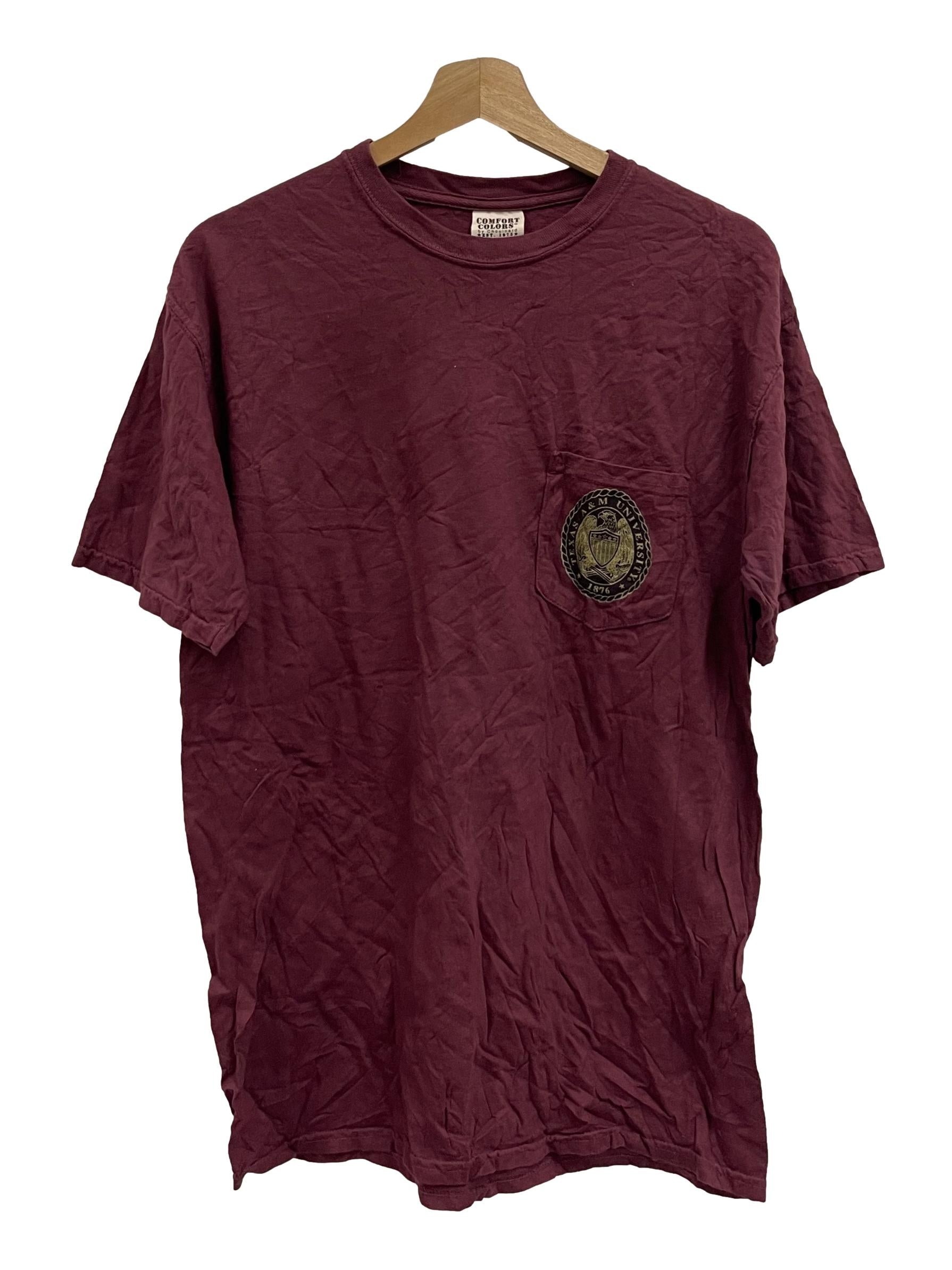 Maroon Crewneck Varsity Tee