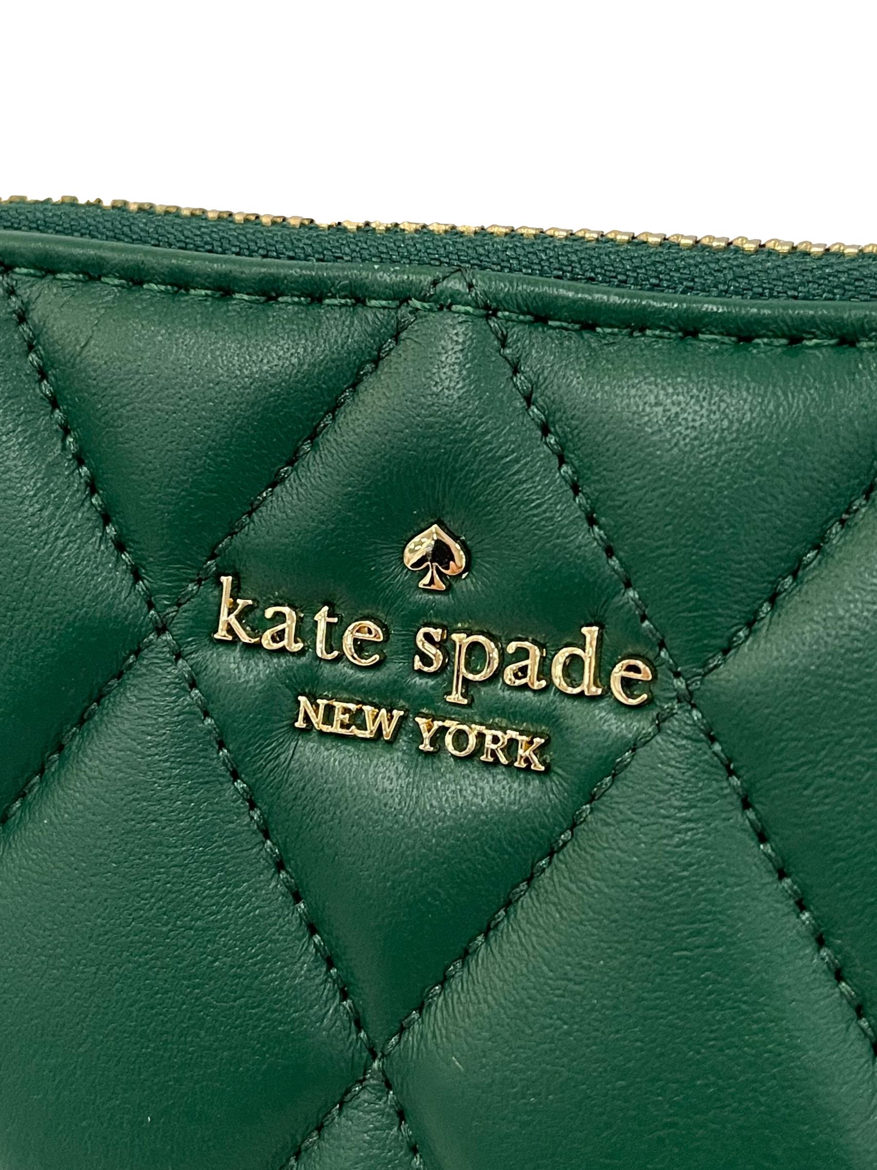 Deep Jade Carey Small Card Holder