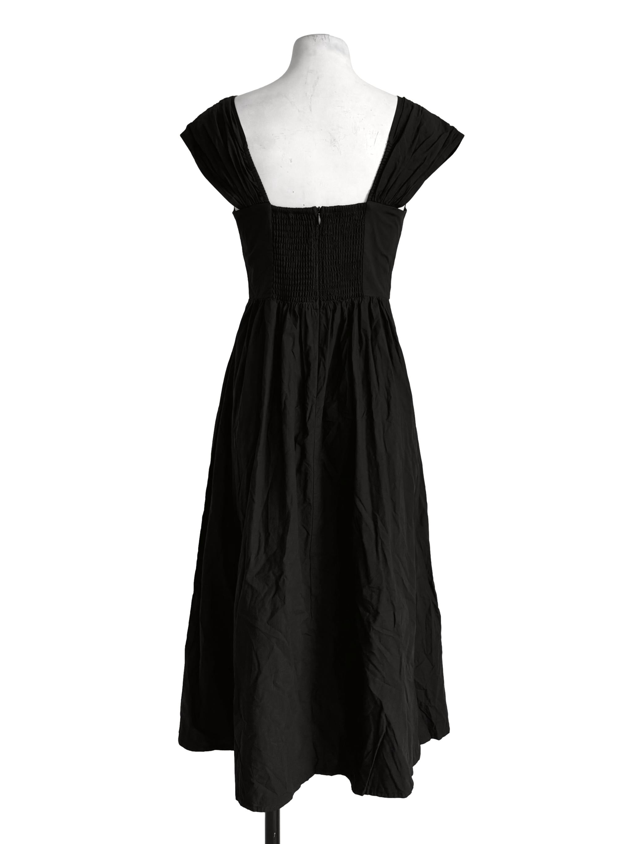 Pitch Black Apron Dress
