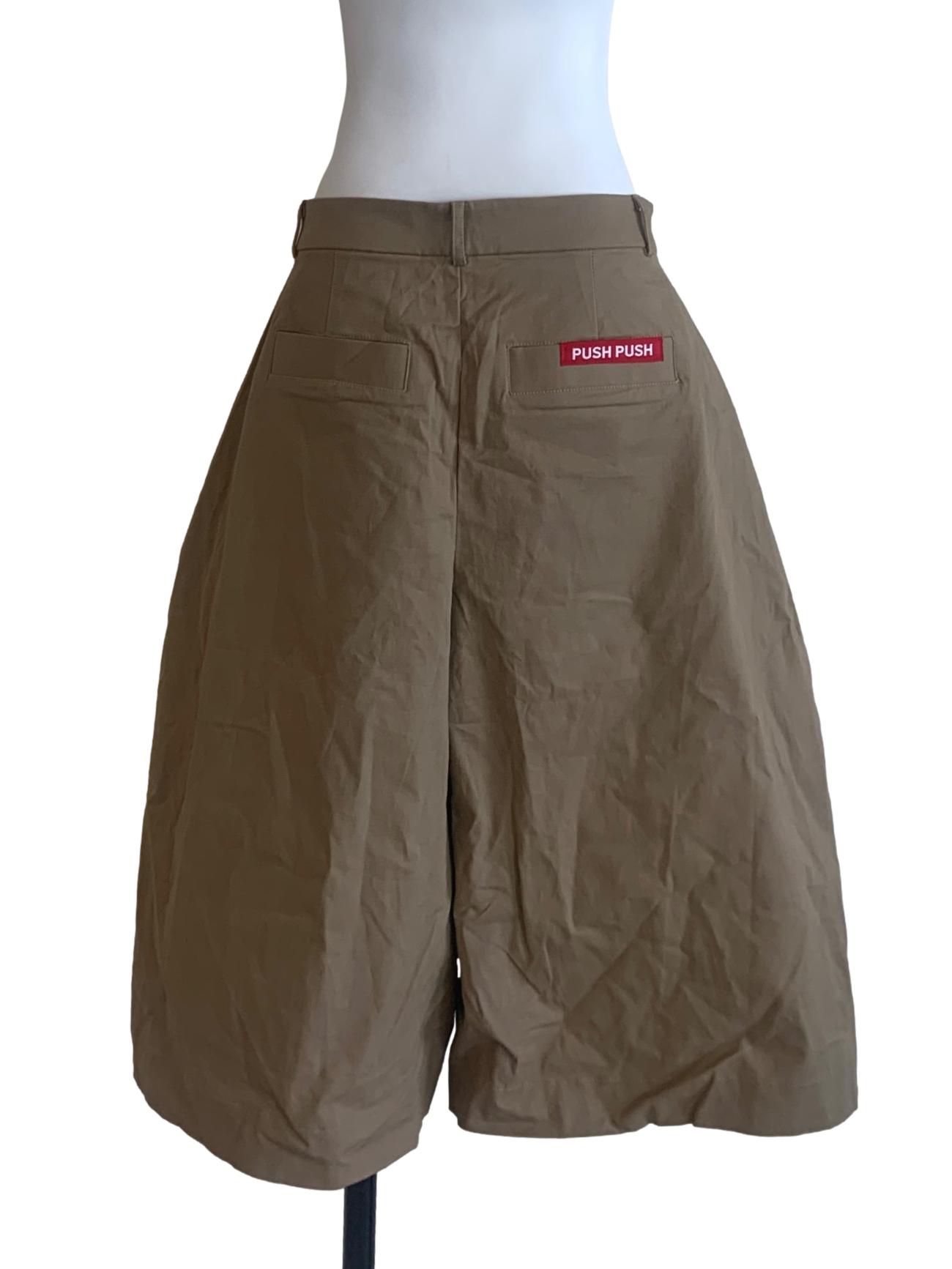 Hazelnut Beige Barrel Pants