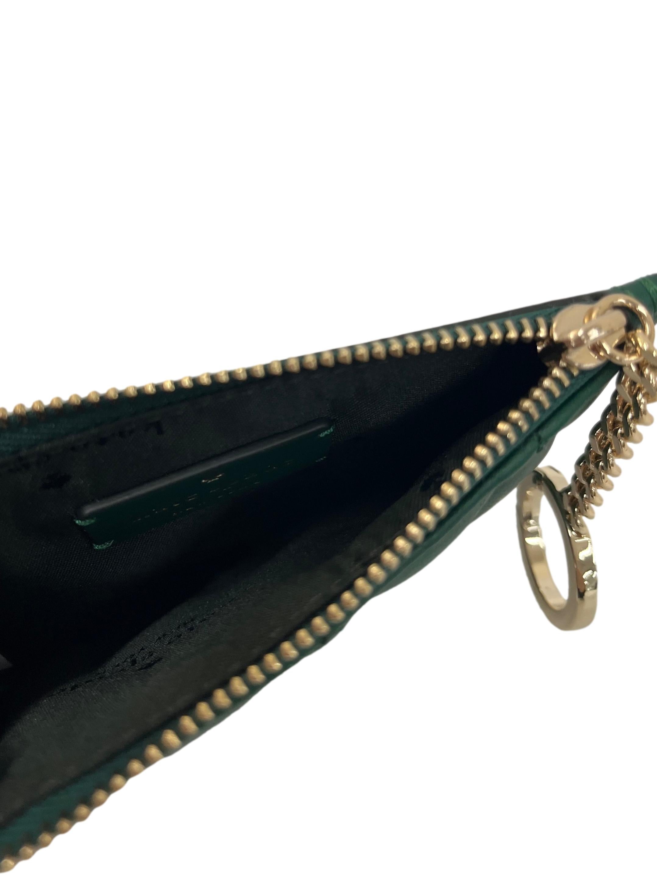 Deep Jade Carey Small Card Holder