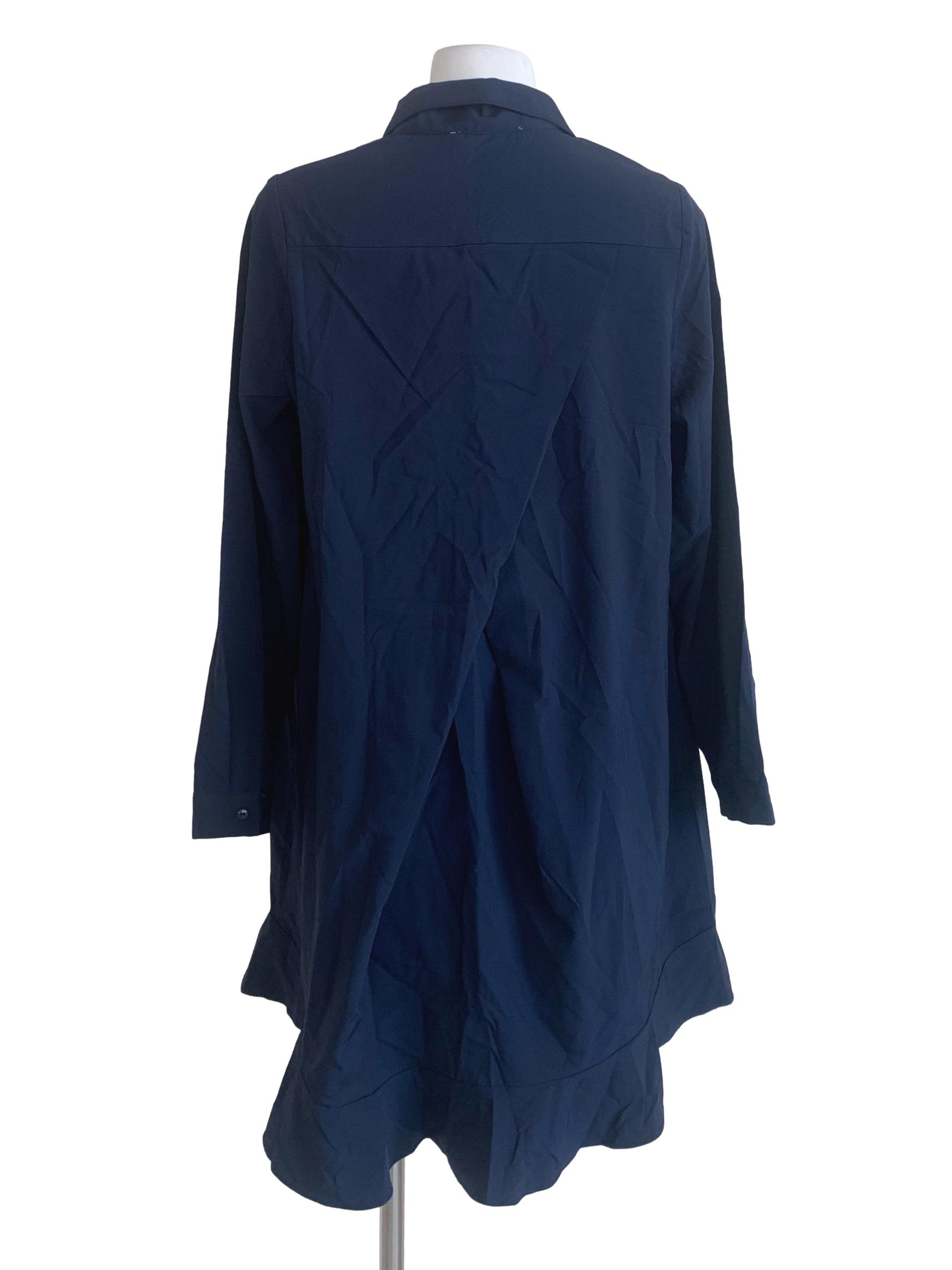 Berry Blue Wing Collared Top