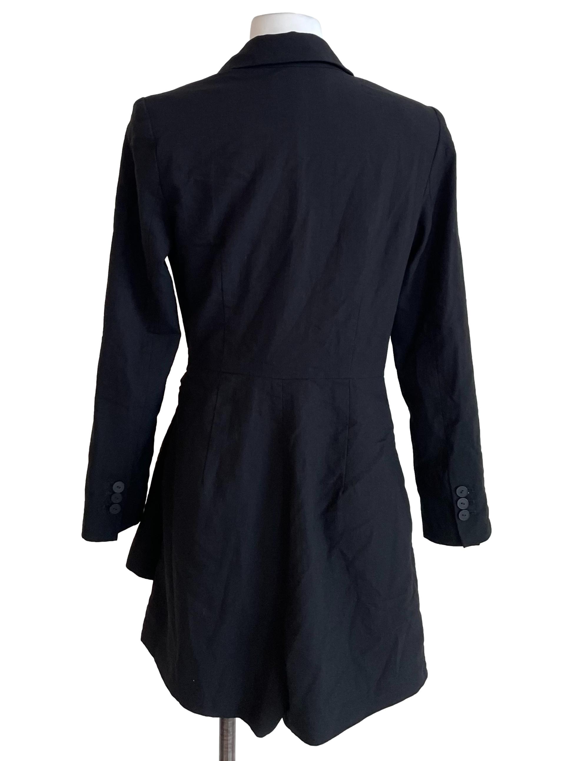 Black Wrap Suit Romper
