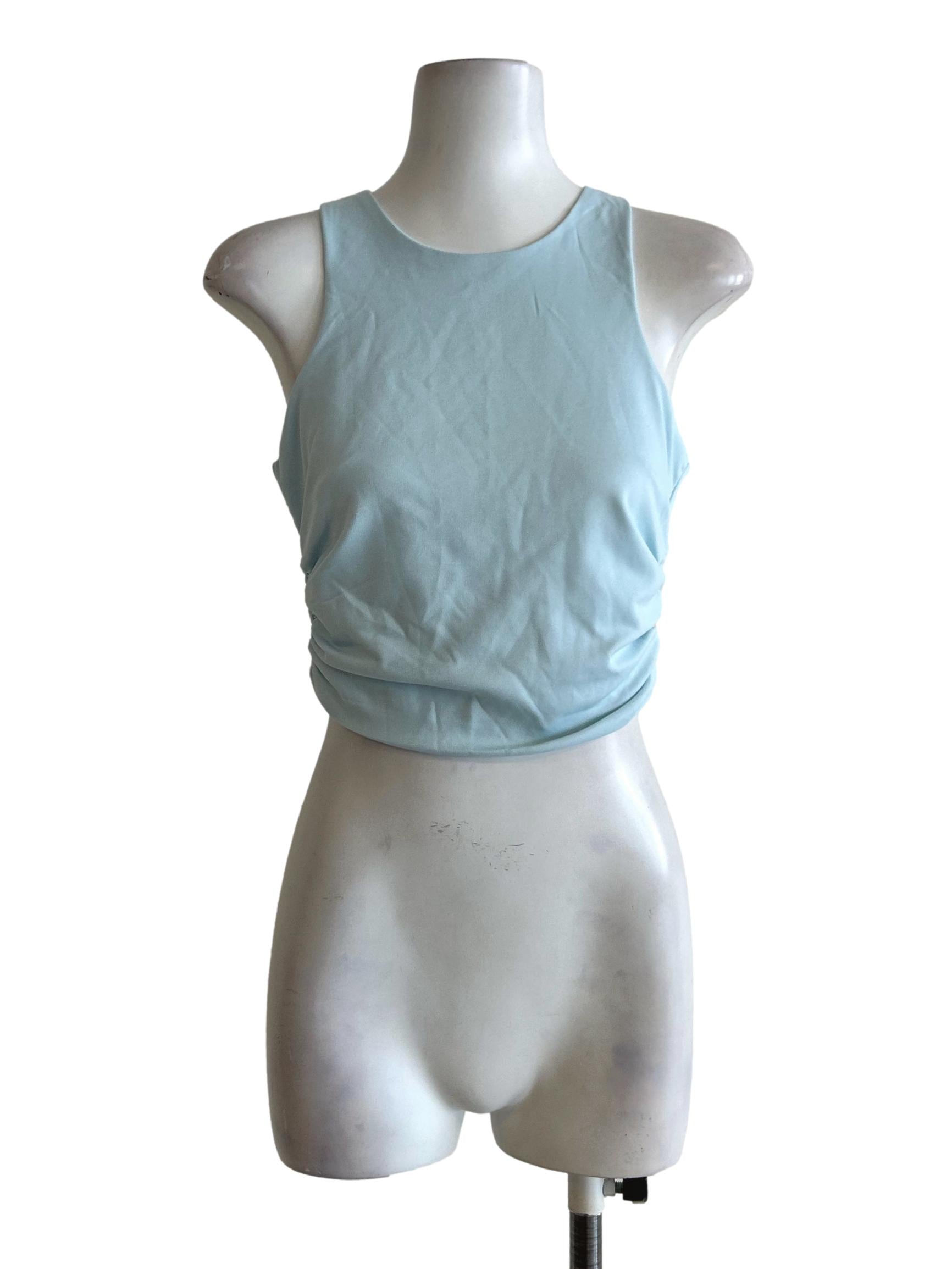 Baby Blue Sleeveless Top
