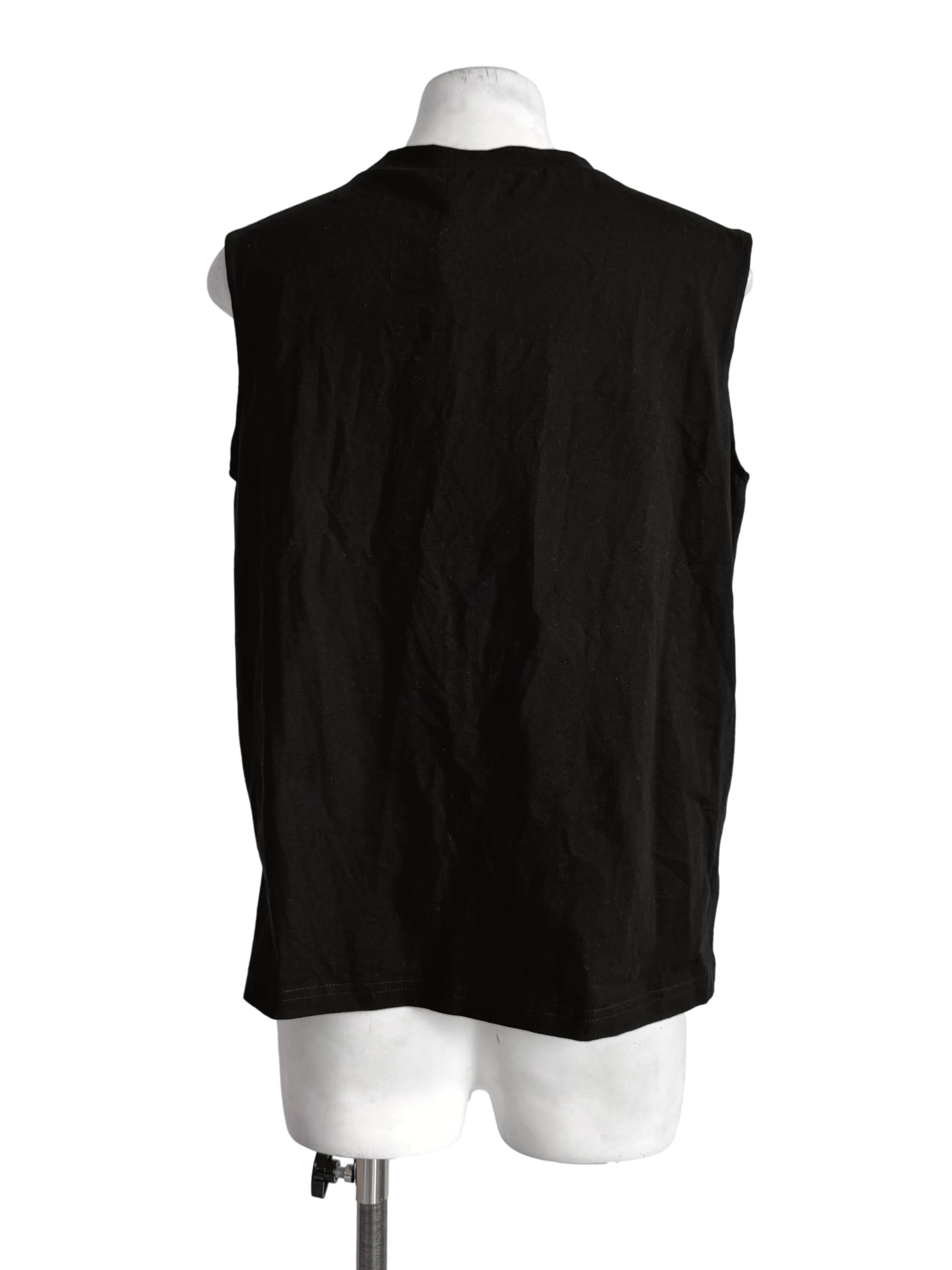 Lead Black Round Neck Top