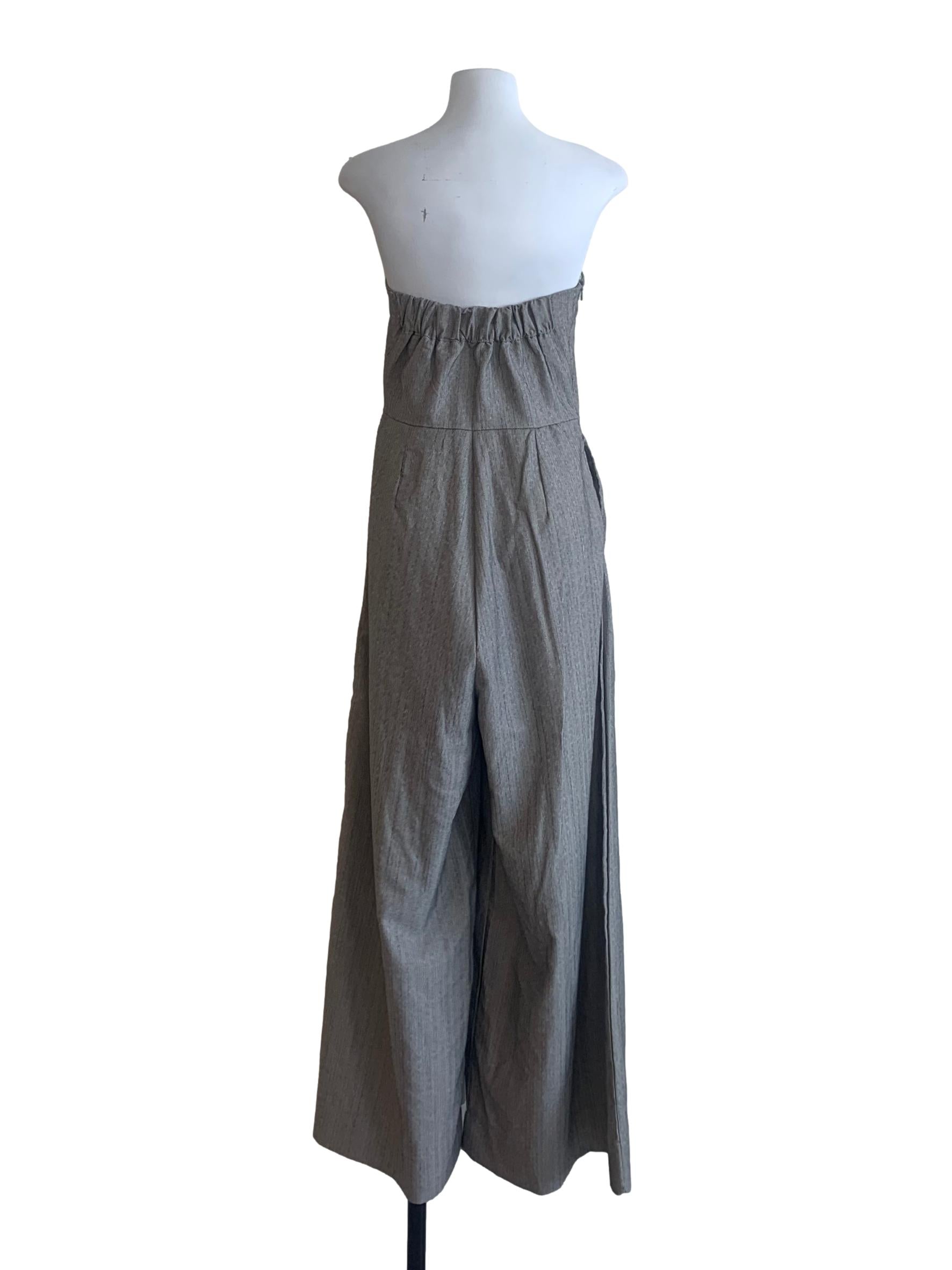 Fossil Grey Sleeveless Jumpsuit