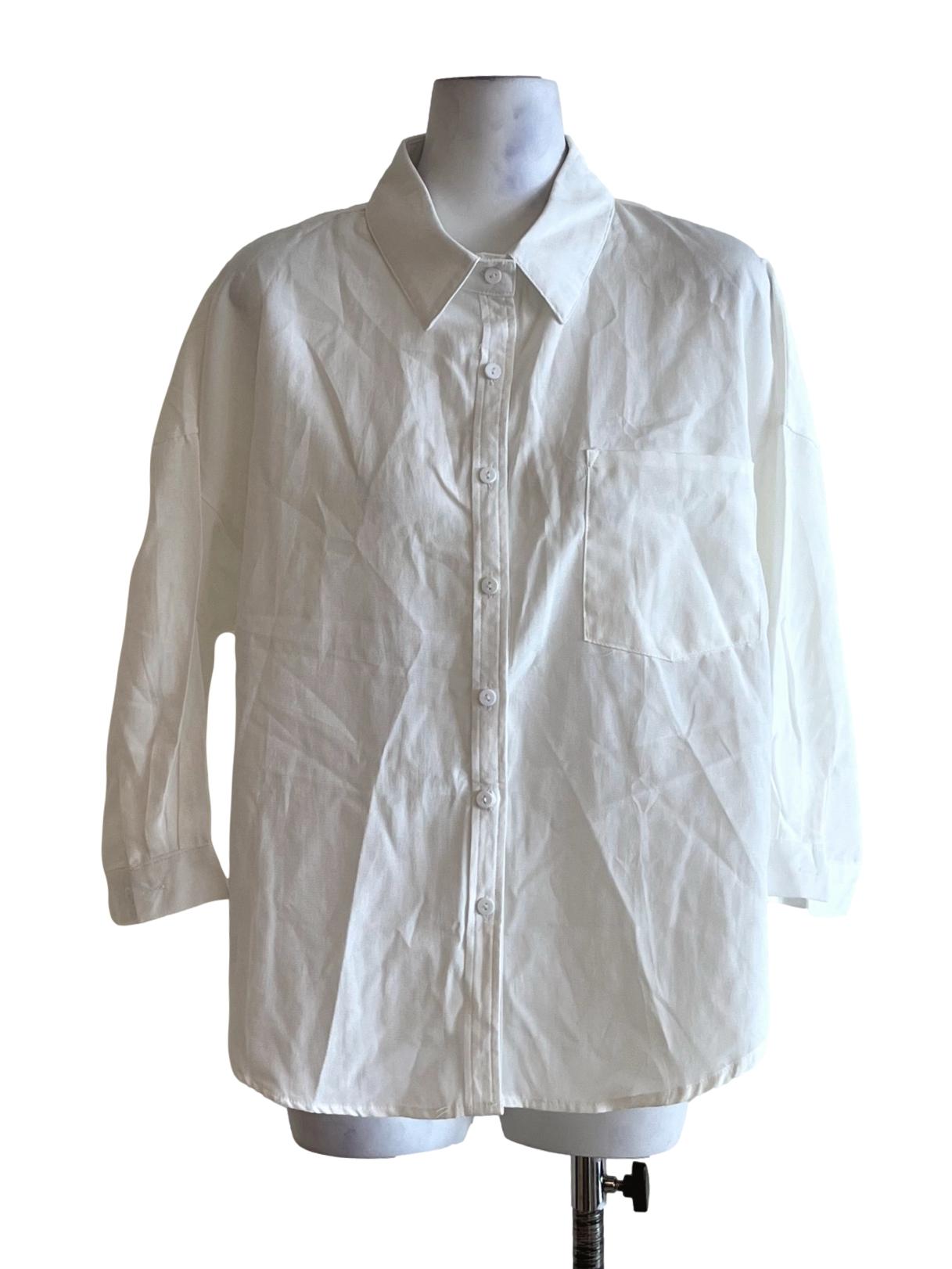 White Wing Collar Blouse TTR