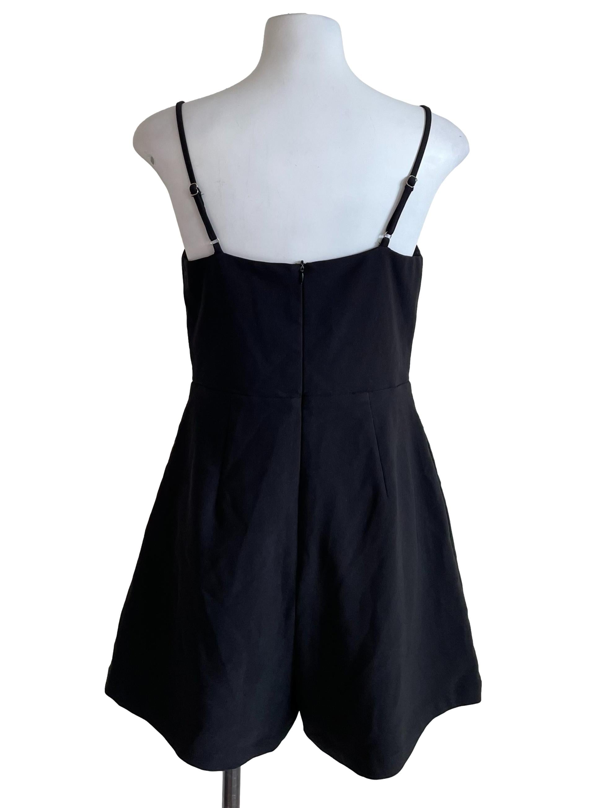 Black Sweetheart Cami Romper