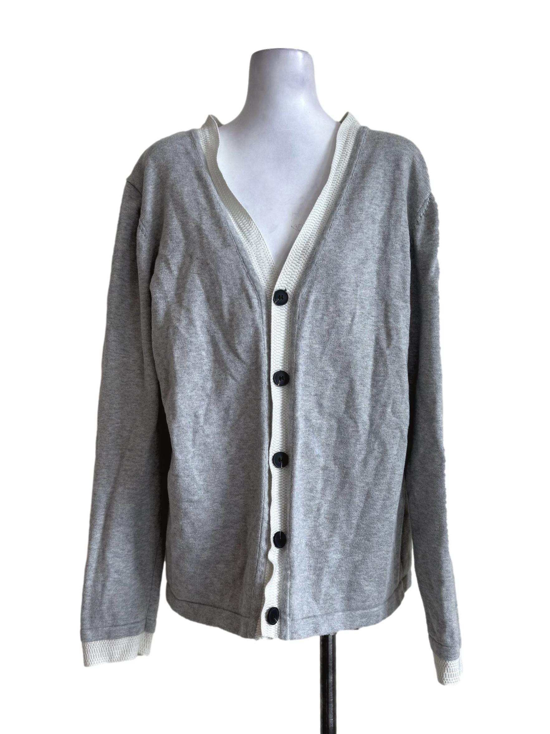 Stone Grey Long Sleeve Cardigan
