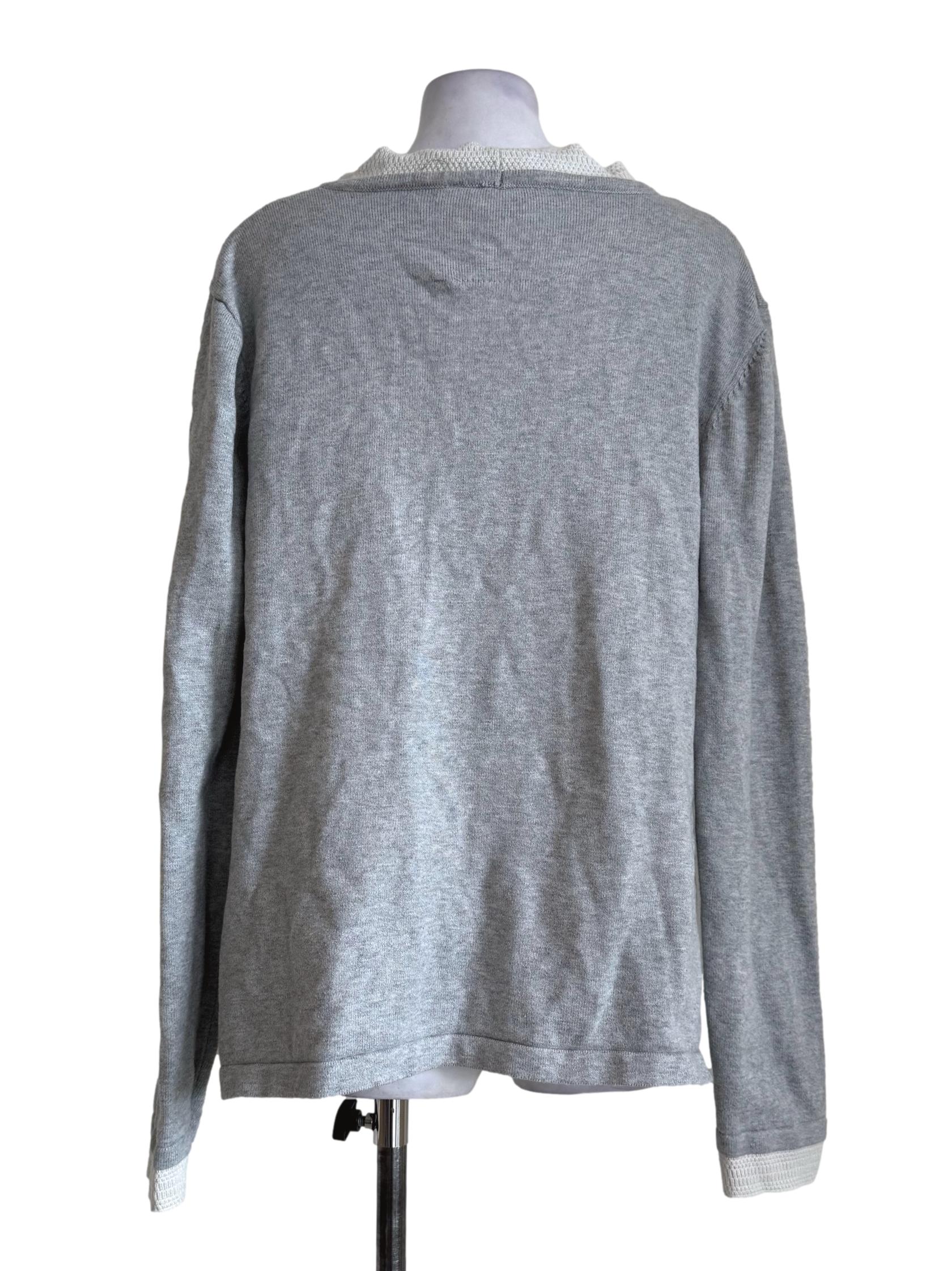 Stone Grey Long Sleeve Cardigan