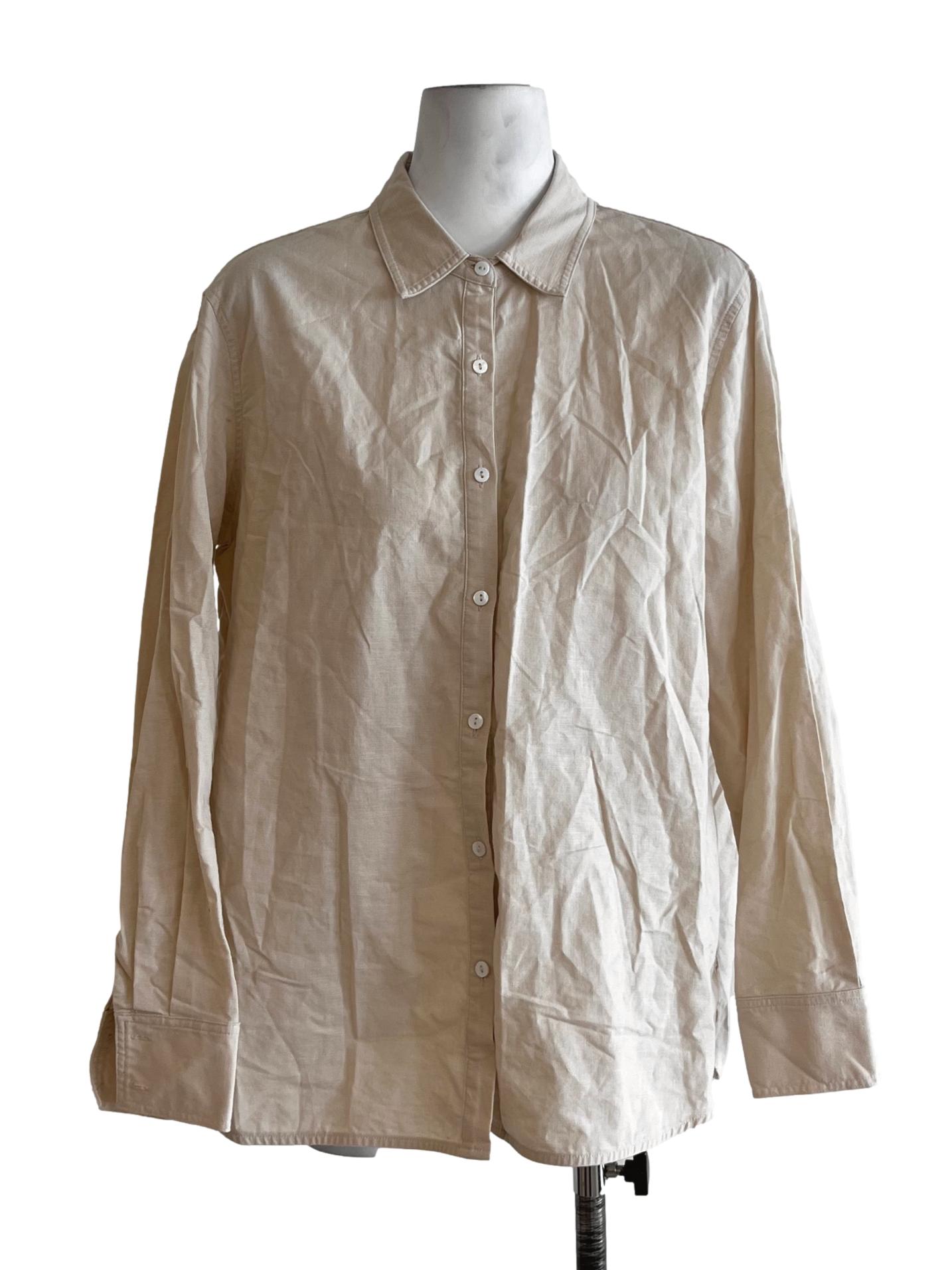 Beige Wing Collar Blouse LB