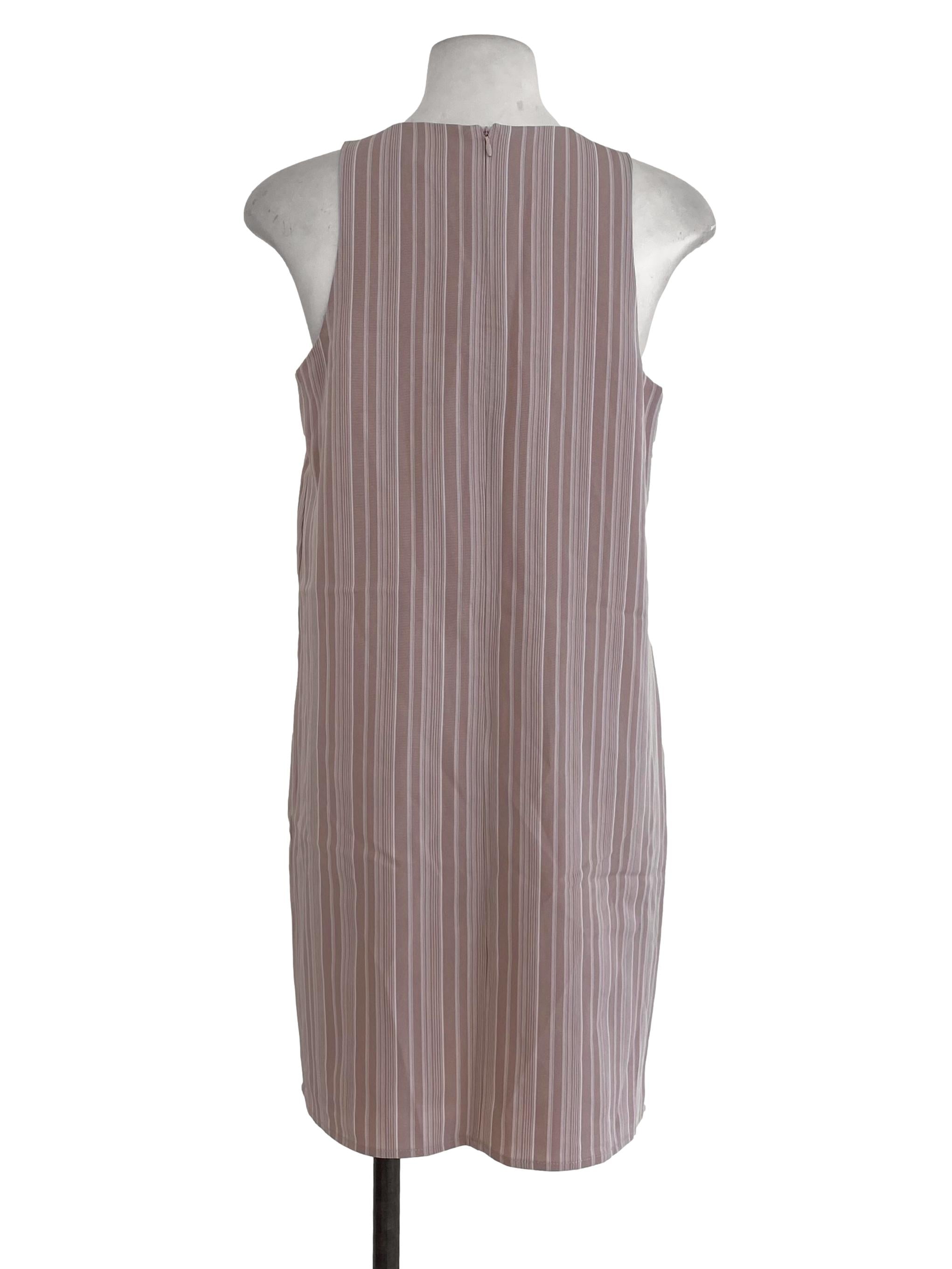 Something Borrowed  Dusty Pink Stripes Shift Dress  | REFASH