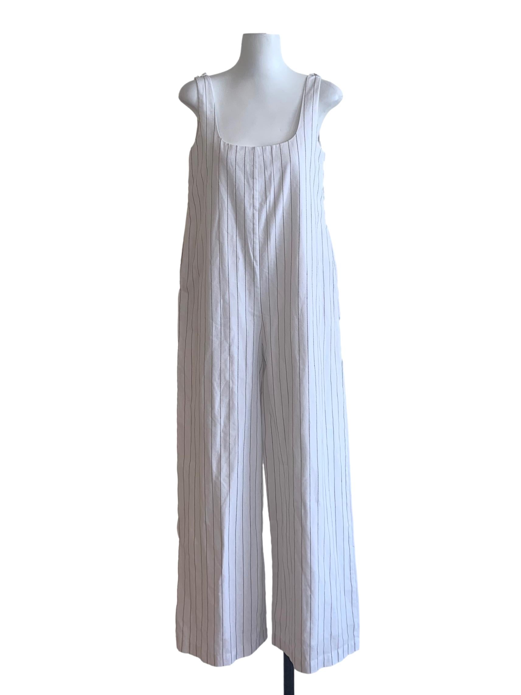 Pearl White Empire Jumpsuit