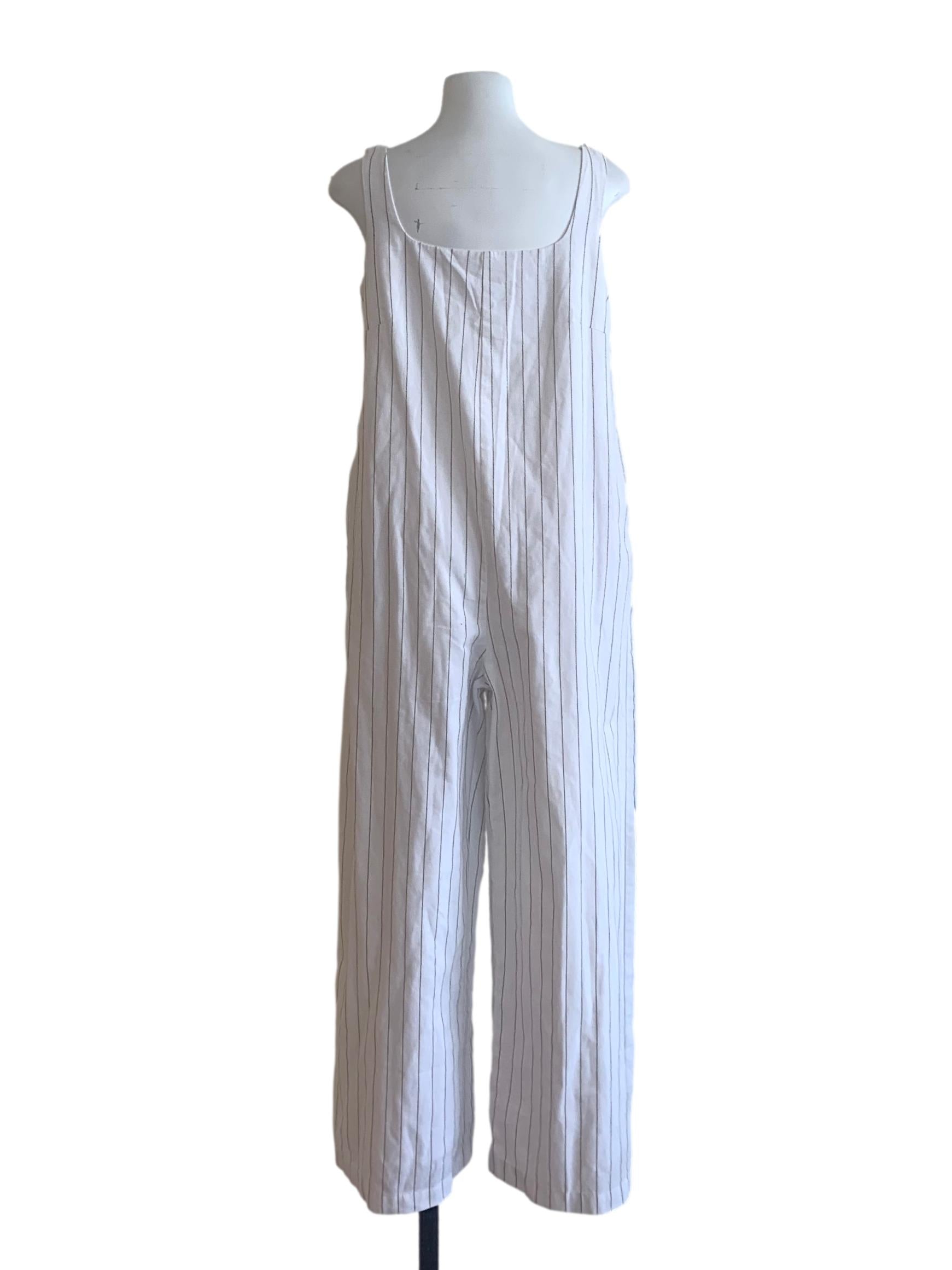 Pearl White Empire Jumpsuit