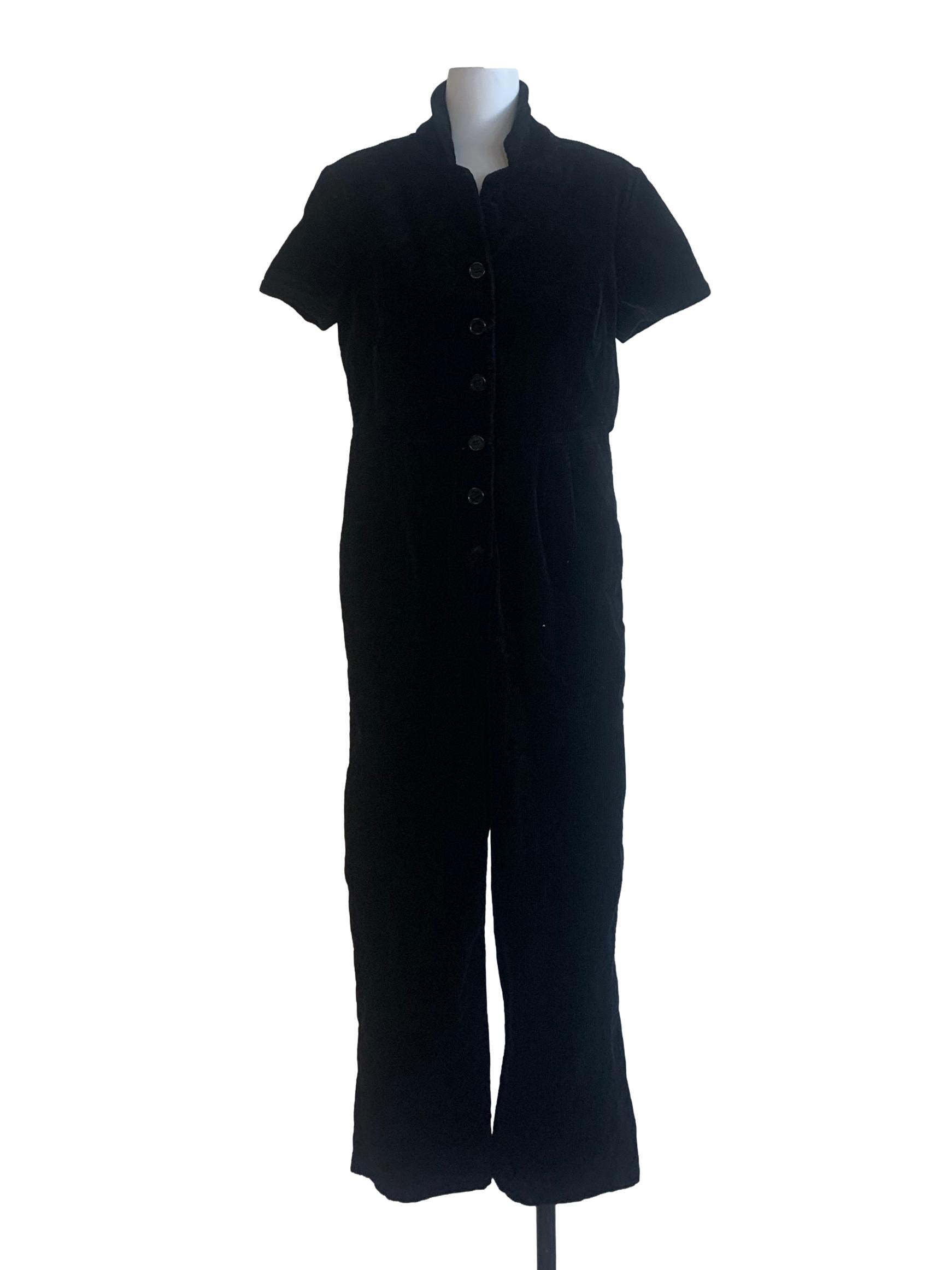 Ink Black High Neck Jumpsuit