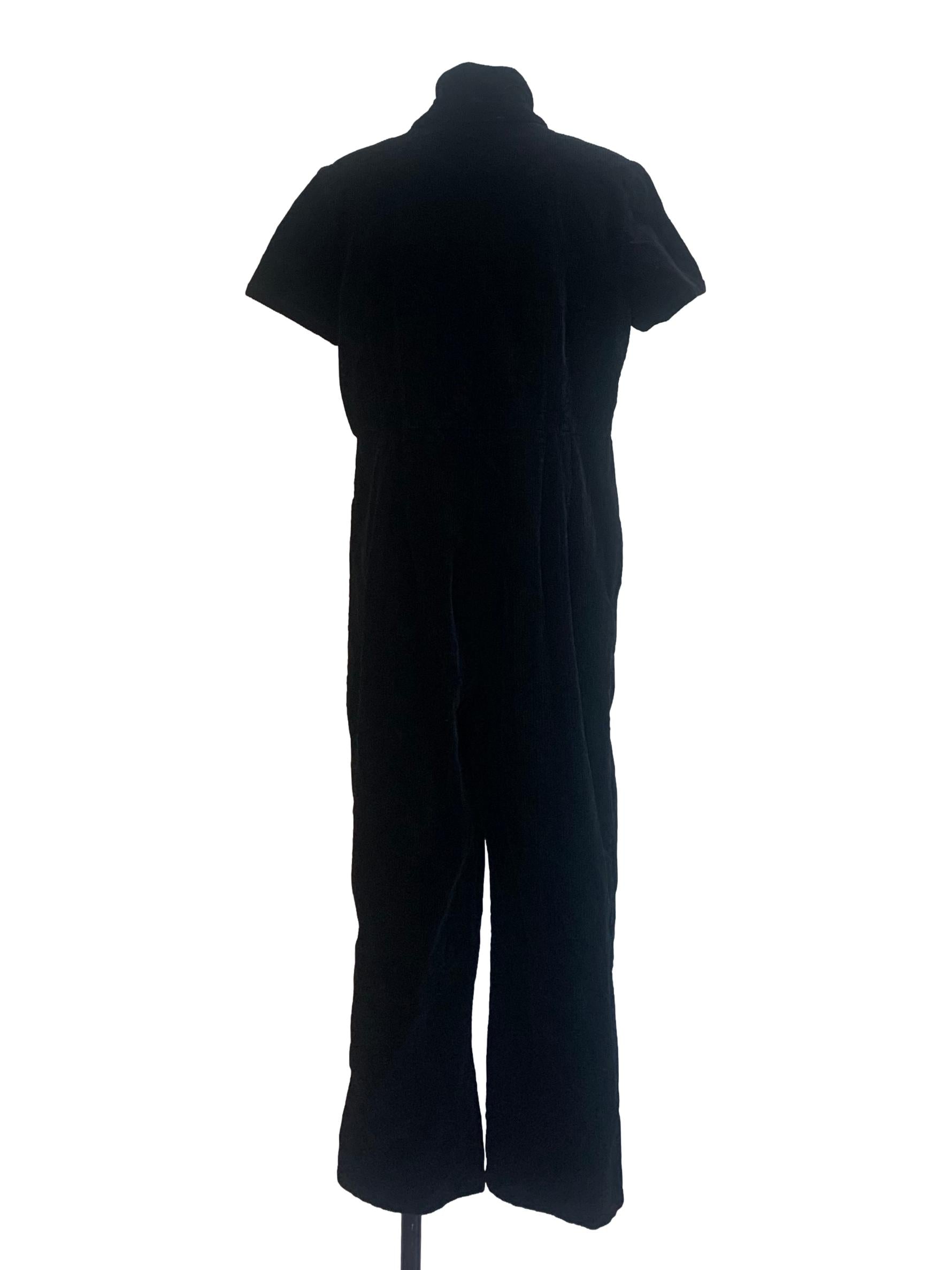 Ink Black High Neck Jumpsuit