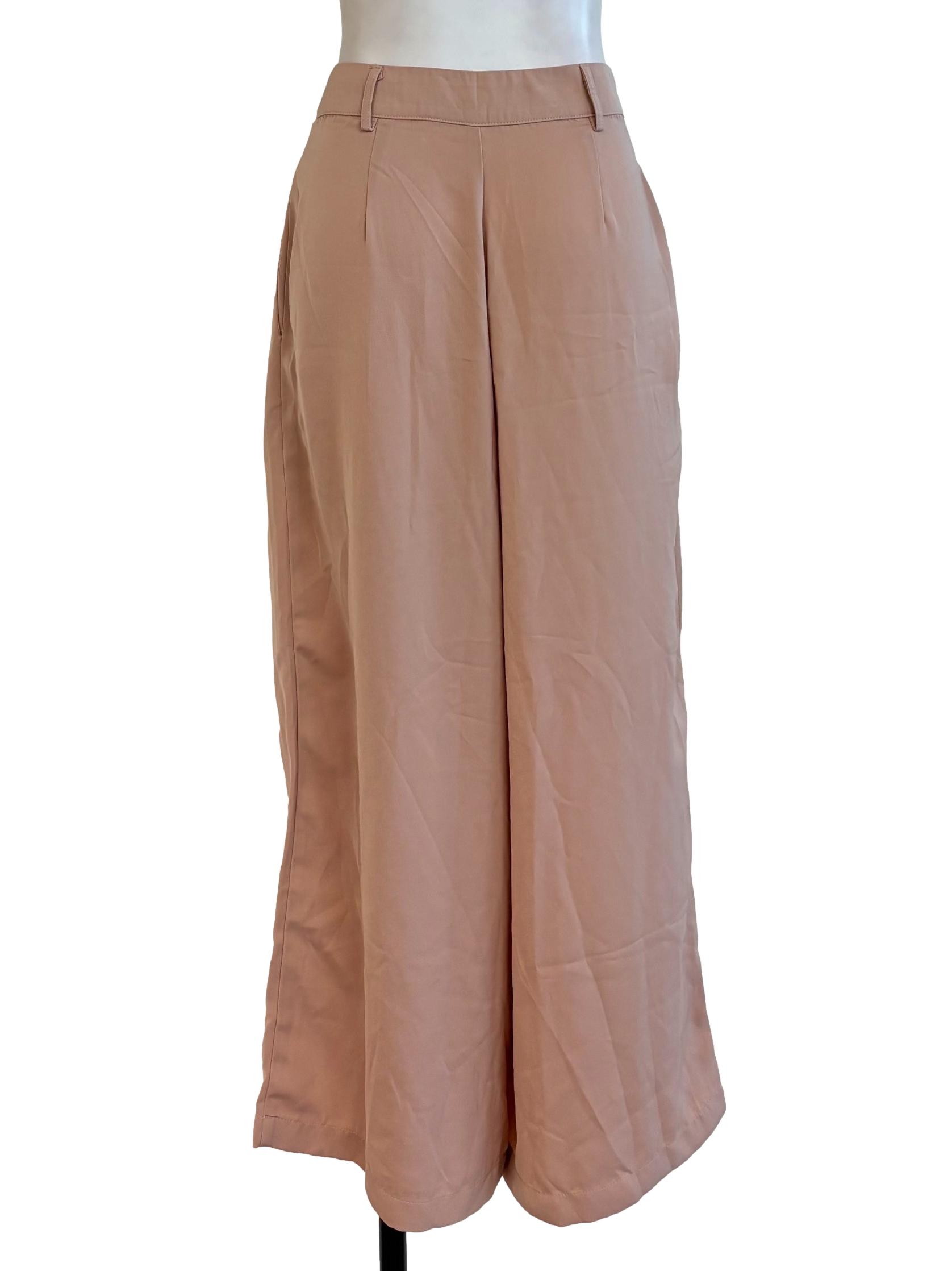 Peach Pink Unlined Suit Pant