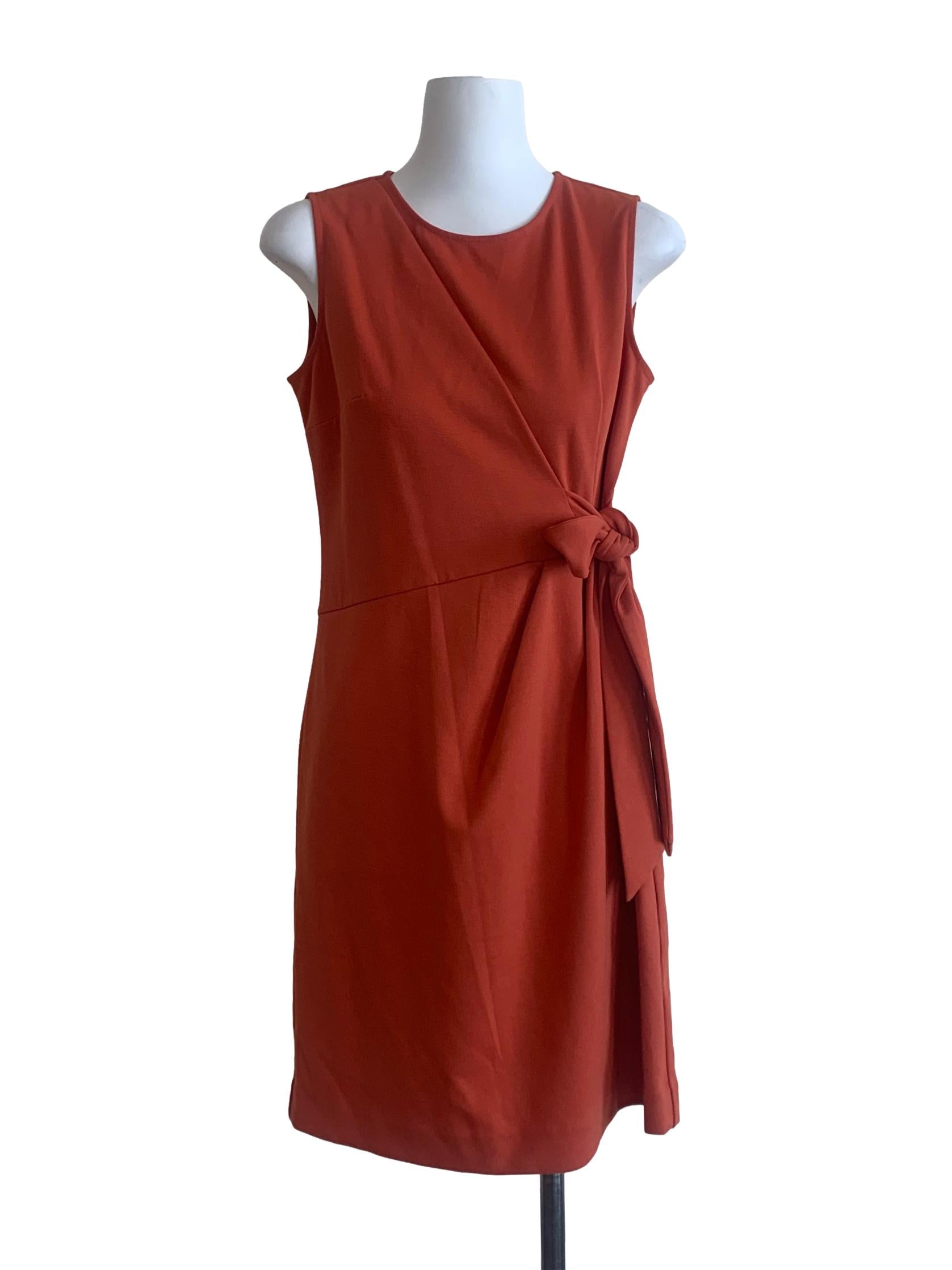 Brick Orange Shift Dress