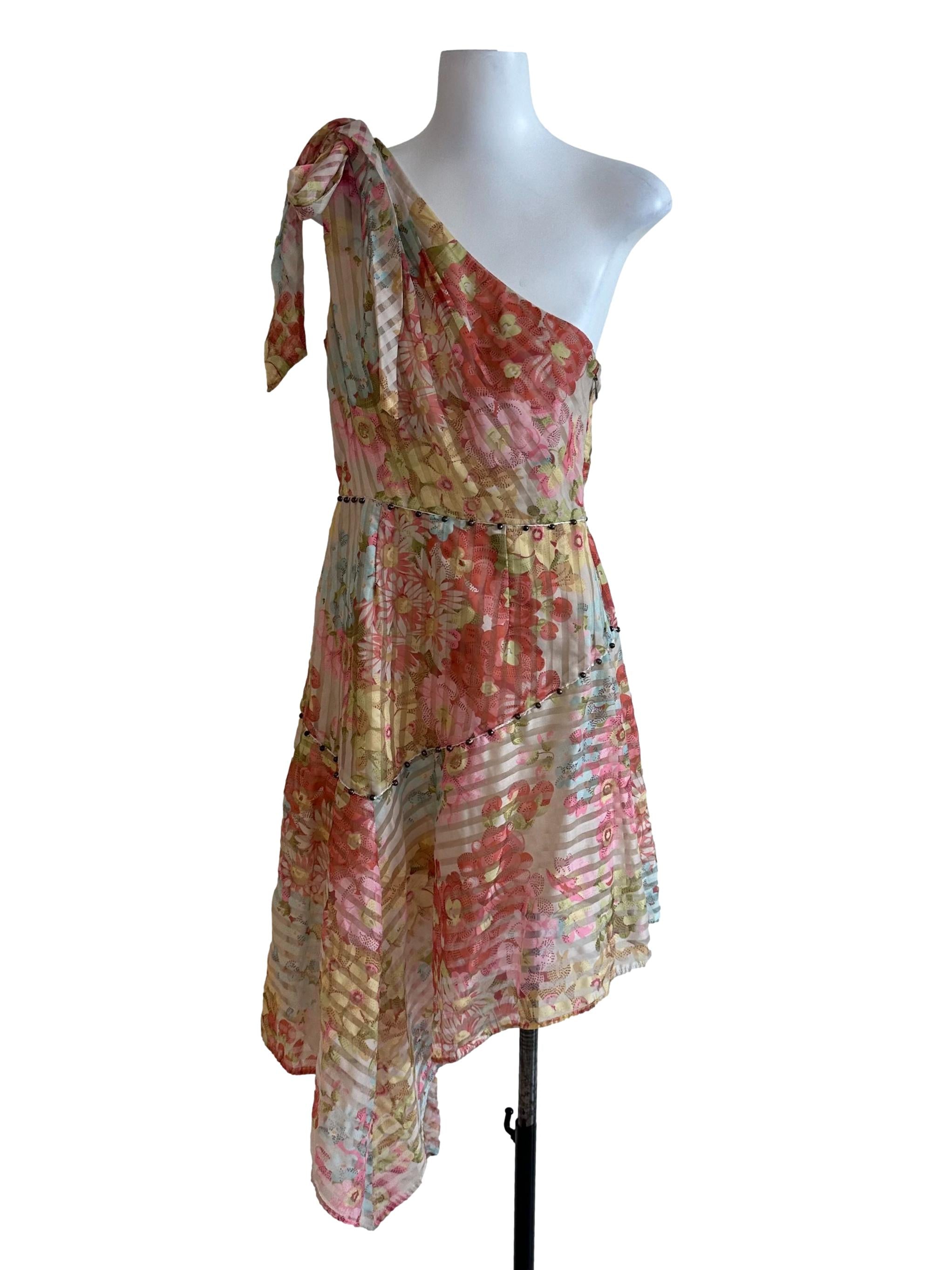 Vintage Bouquet Print Floraison Midi Dress