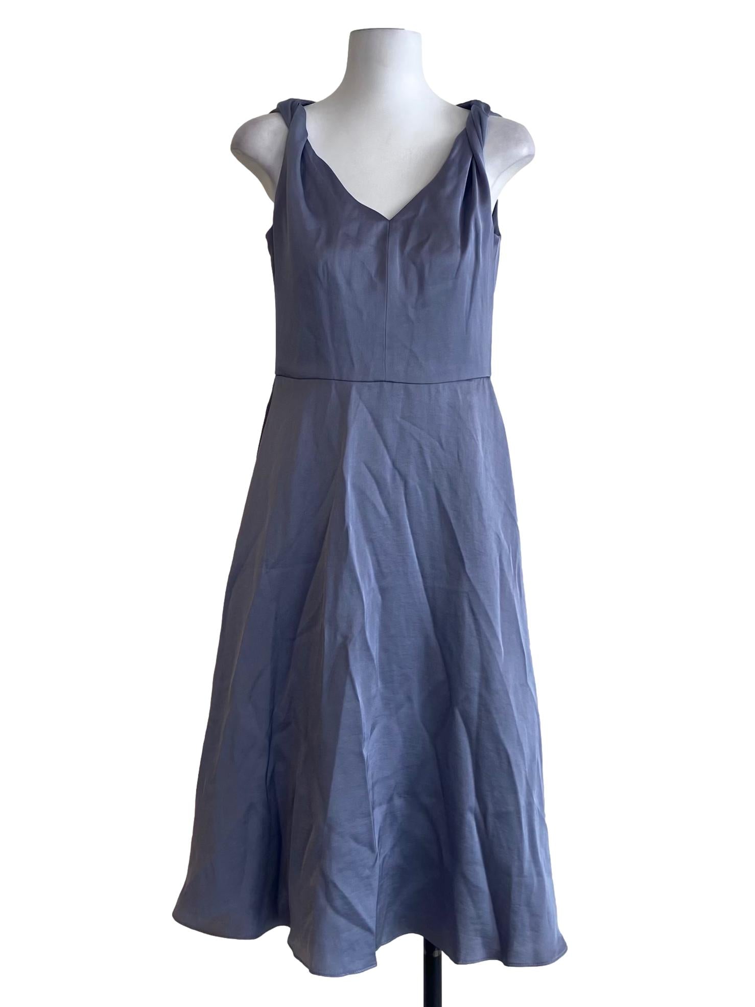 Powder Blue Sleeveless Apron Dress