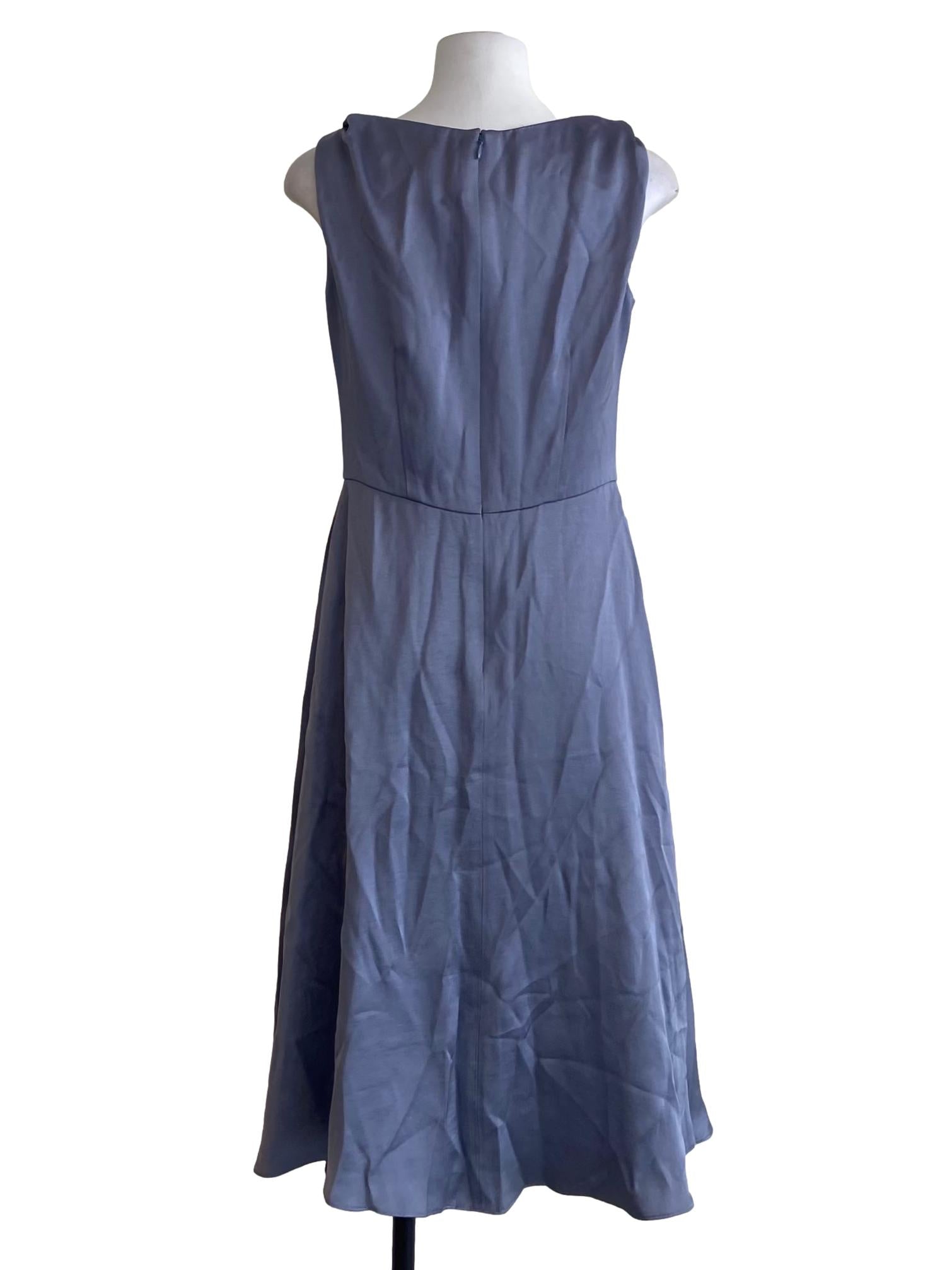 Powder Blue Sleeveless Apron Dress