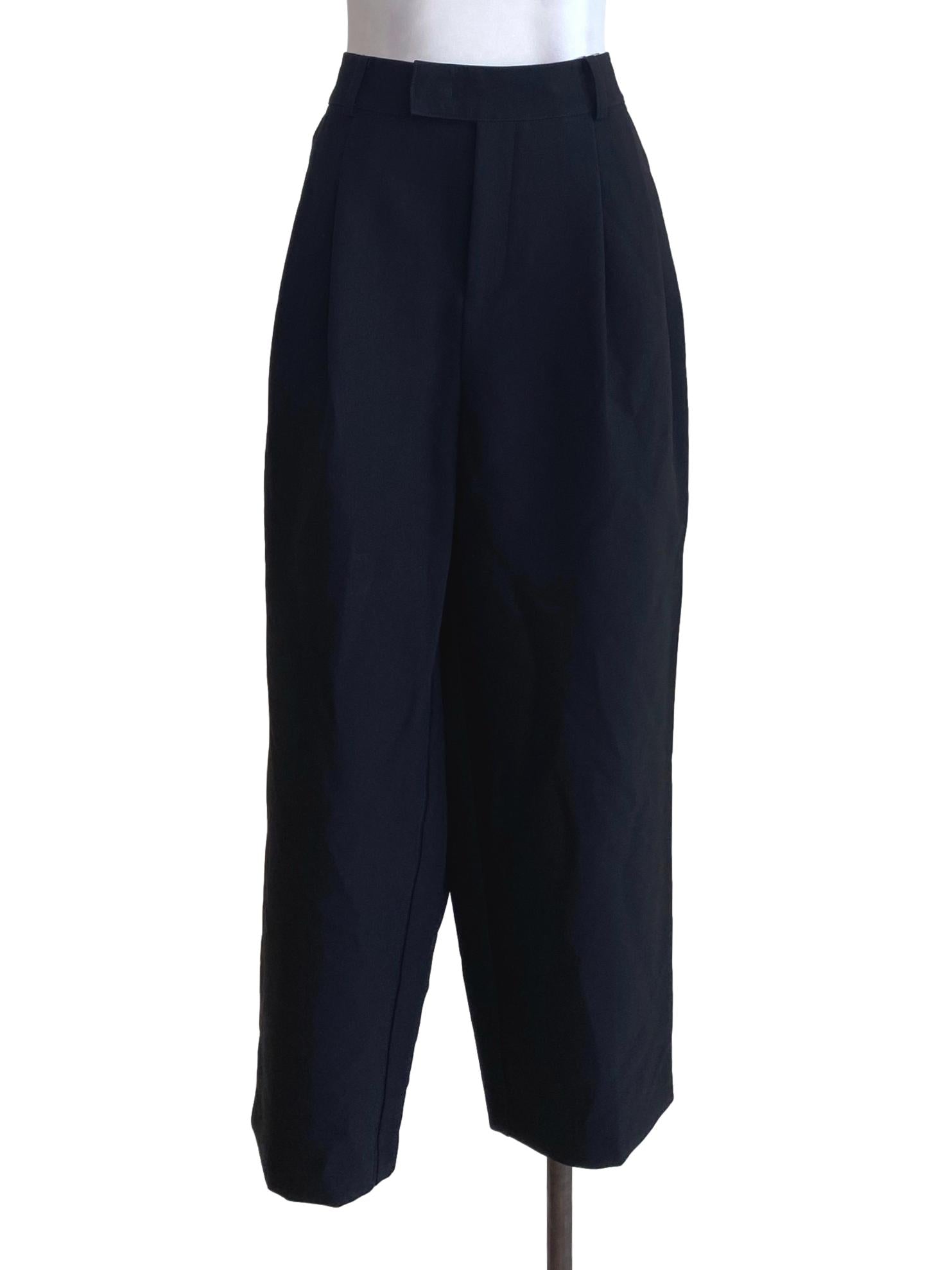 Black Wide Pants | REFASH